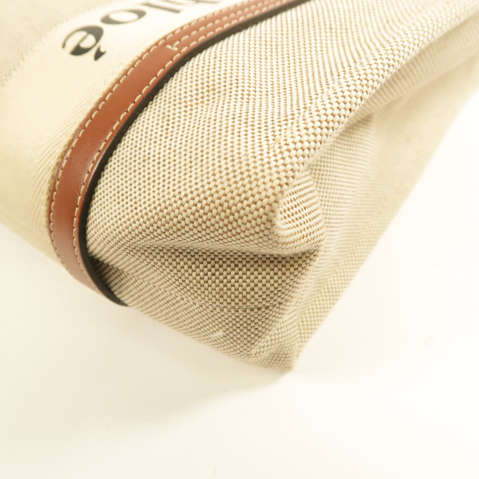 Chloe 帆布Woody Tote手挽袋