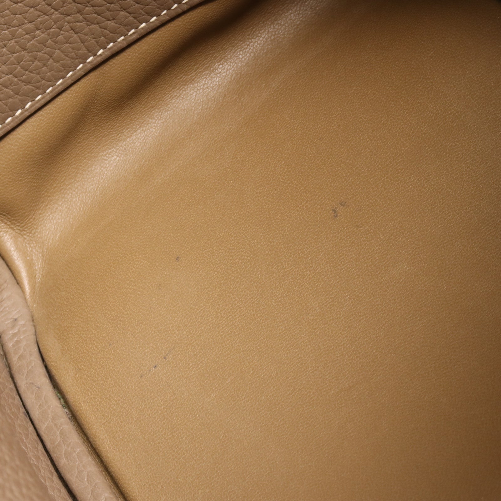 HERMES Clemence皮革Lindy 30銀扣手挽肩背兩用袋Etoupe