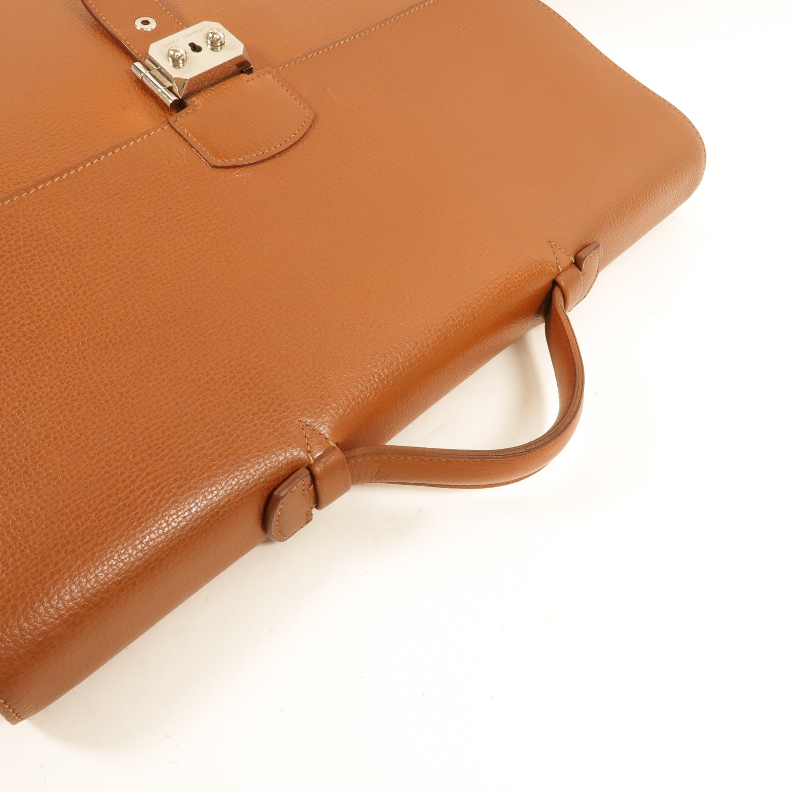 HERMES Togo皮革Sac A Depeches 38公事包Gold