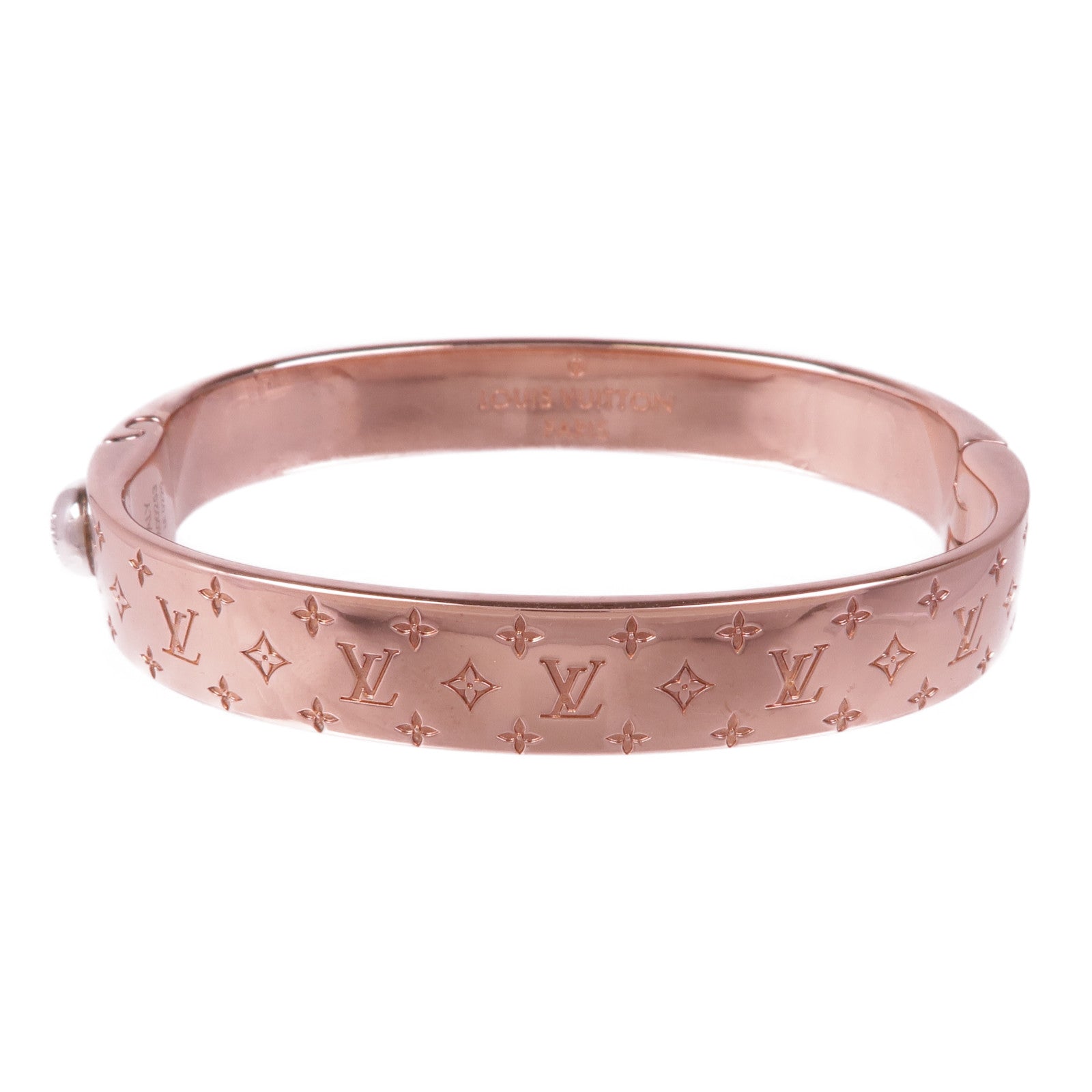 LOUIS VUITTON 金屬Nanogram Cuff手鐲