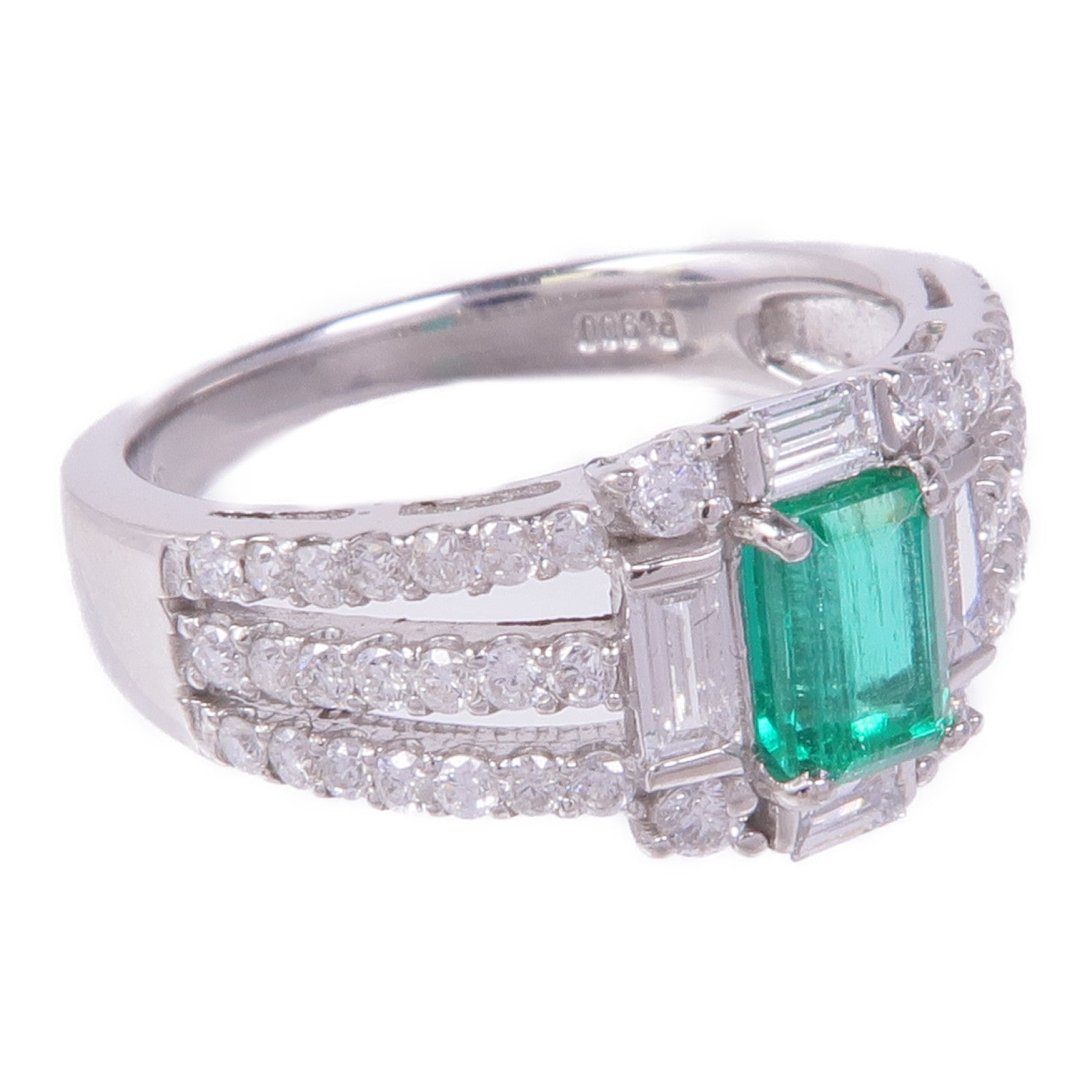 JEWELRY 【激減優惠】PT900鉑金Diamond Ring鑽石戒指US#5.75