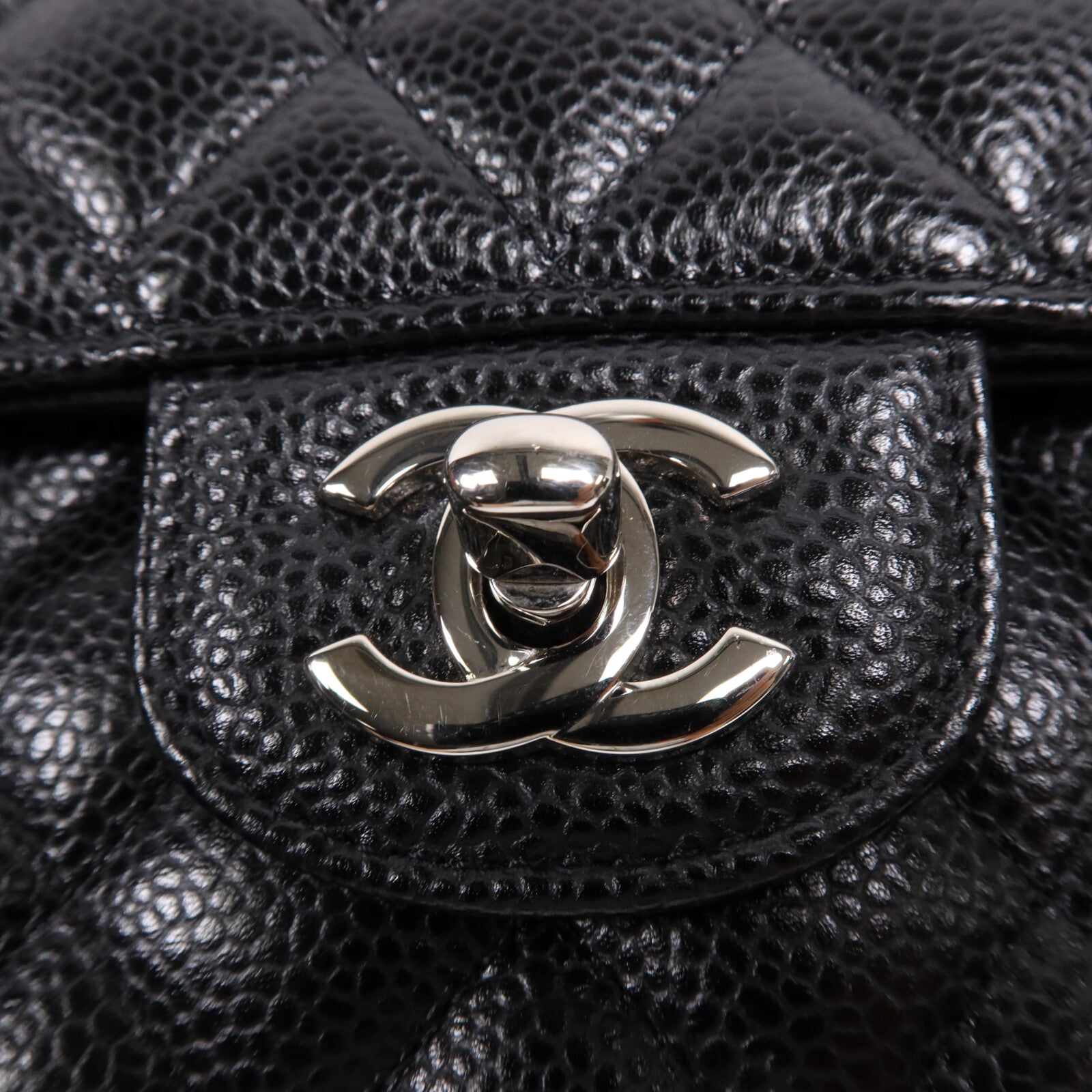 CHANEL 牛皮皮革Classic 23銀扣鏈帶肩背袋