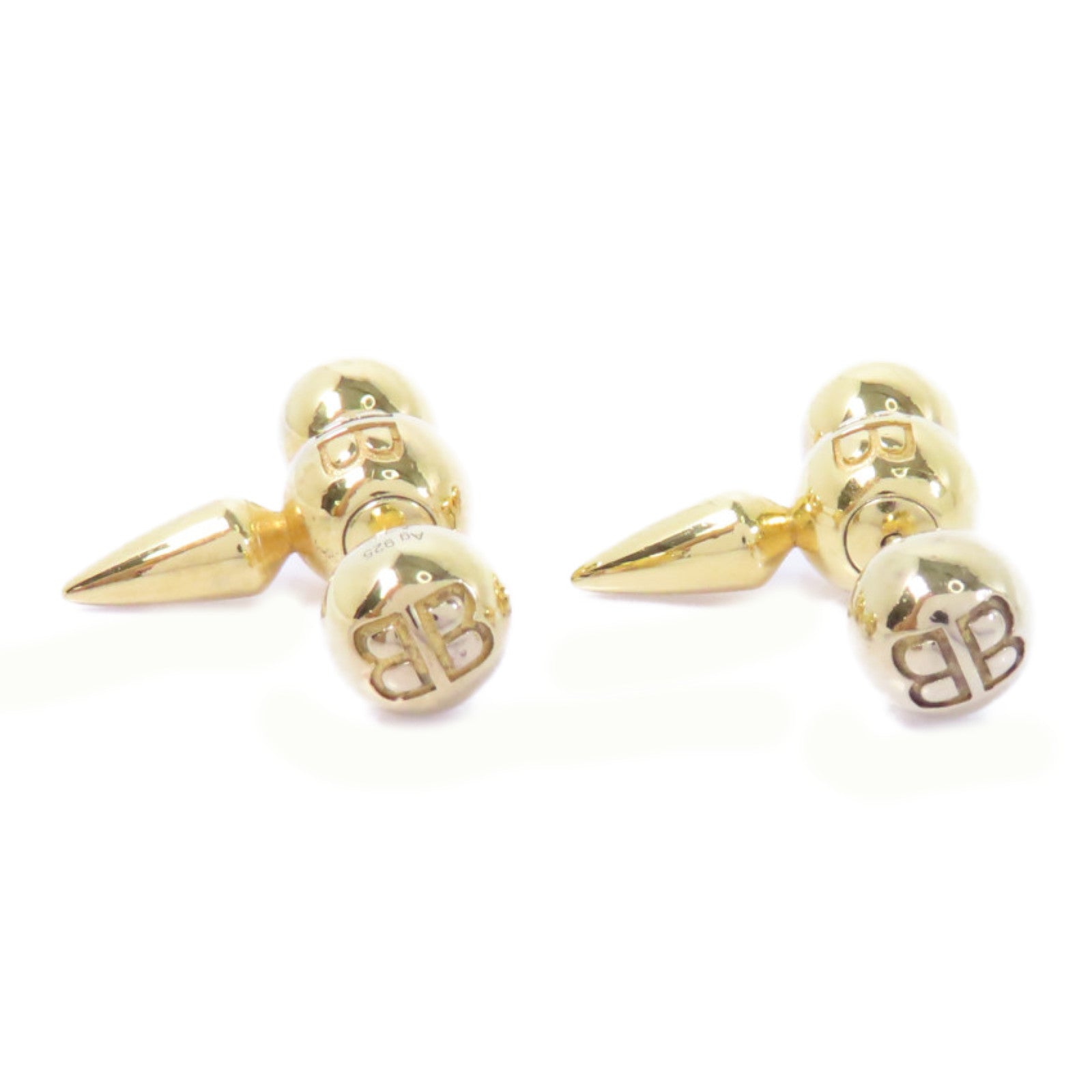 BALENCIAGA 925純銀Earrings耳環金色
