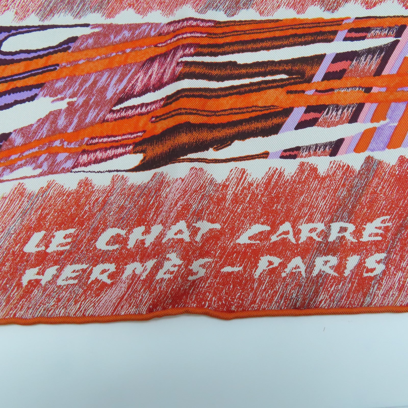 HERMES 【激減優惠精選】絲質Scarf 90x90絲巾橙色彩色