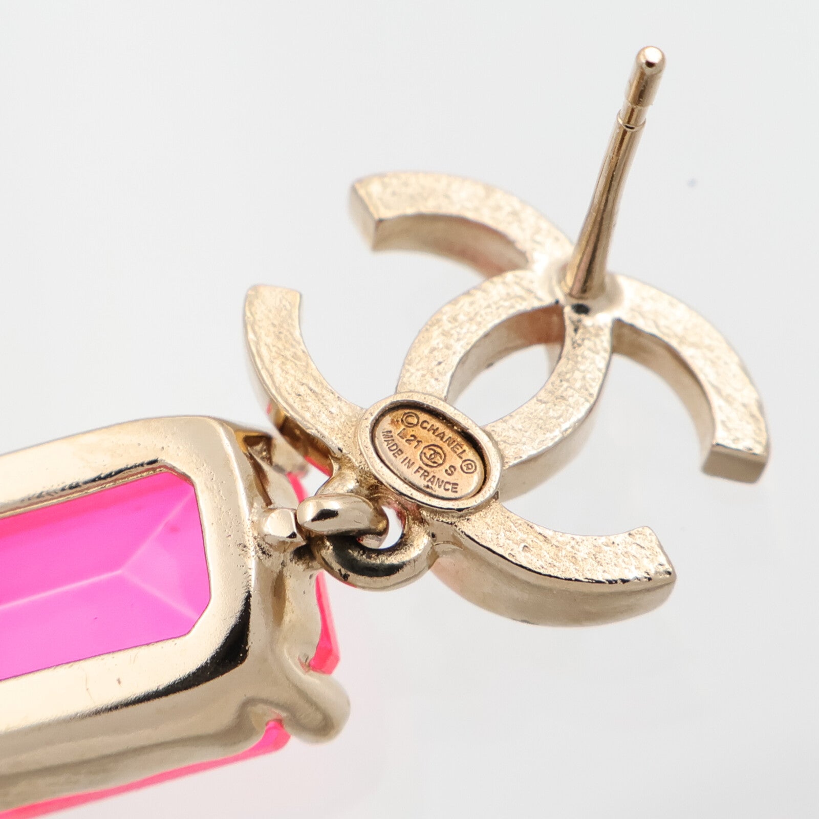 CHANEL 金屬/PVC Earrings耳環