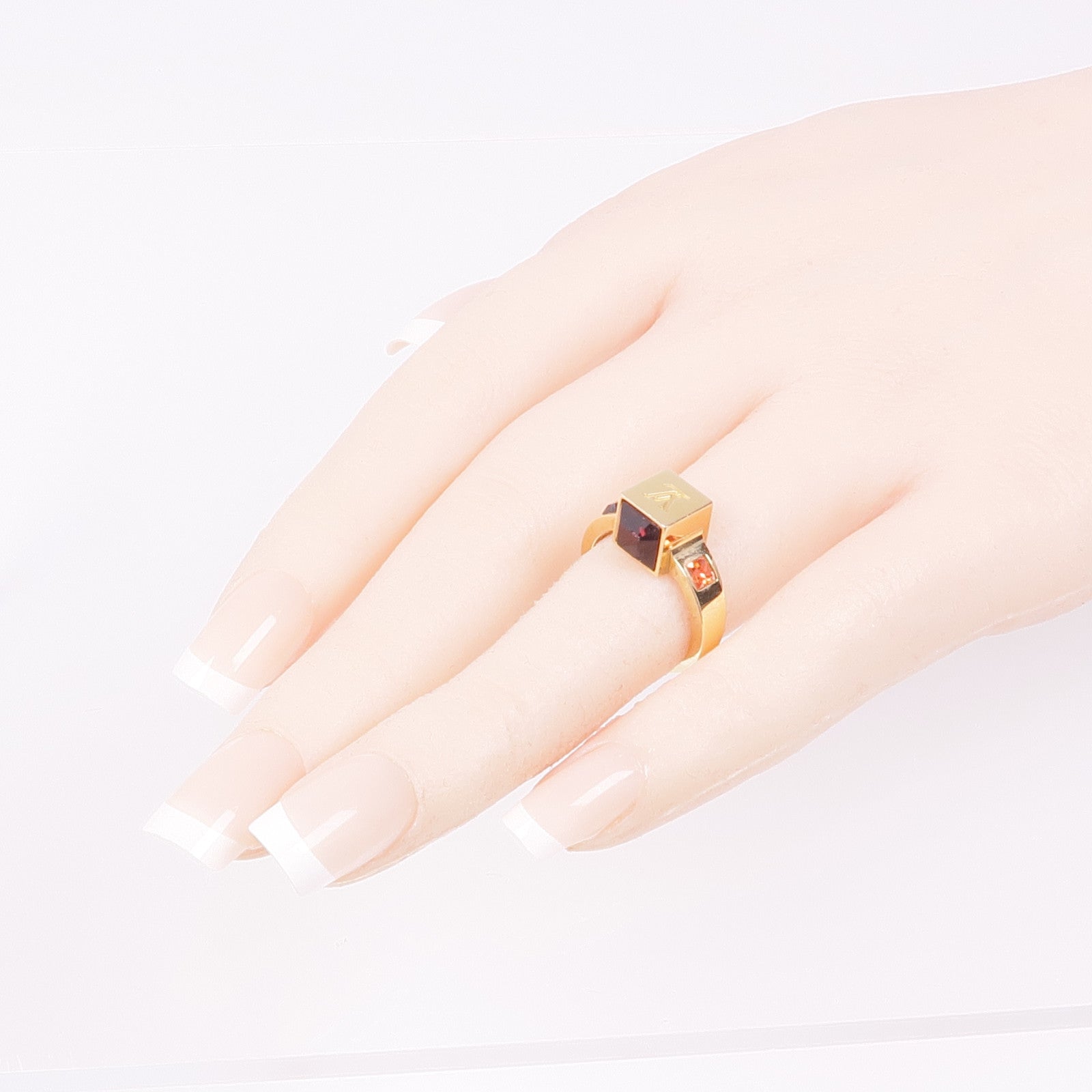LOUIS VUITTON 黃銅Gamble Ring戒指LV#S US#5
