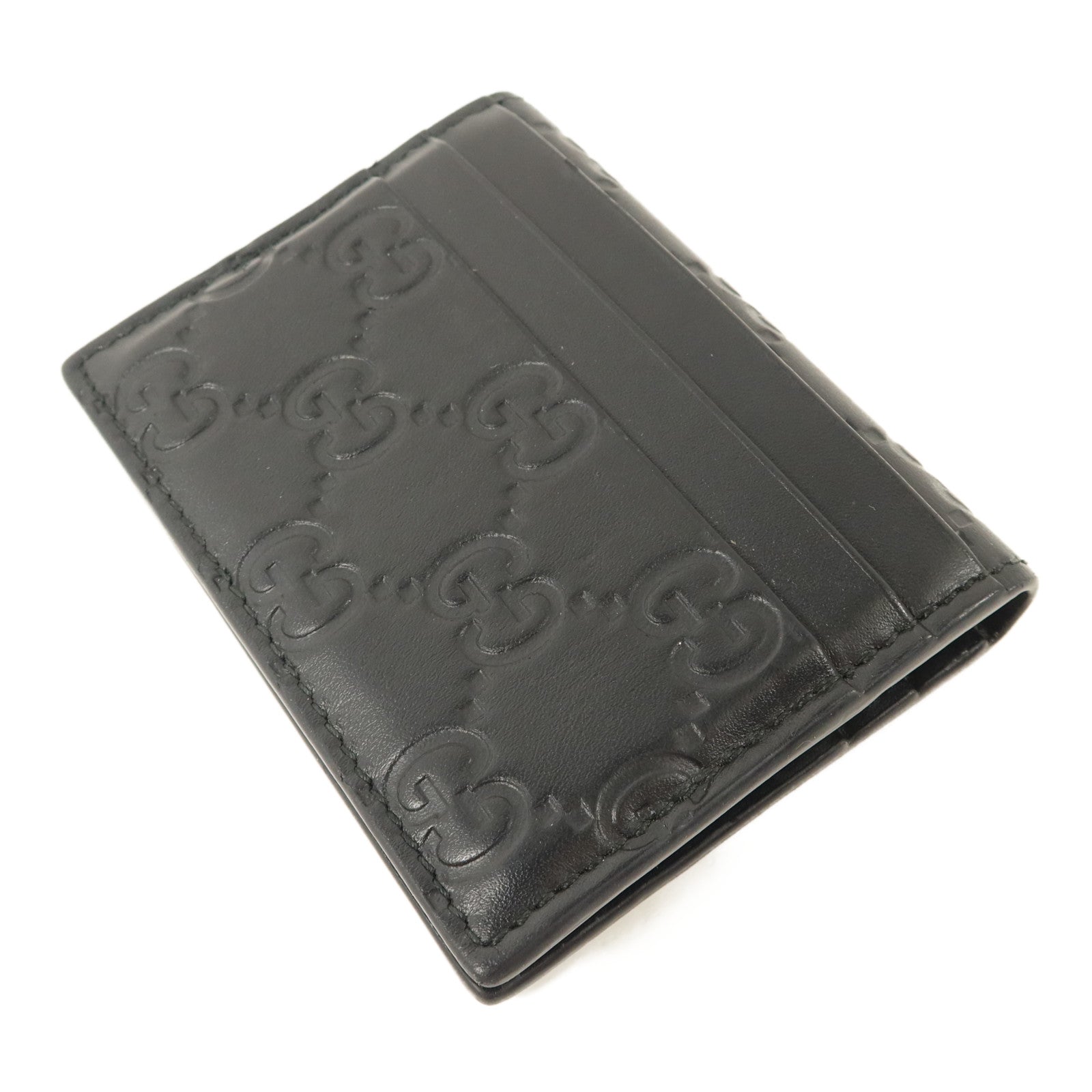 GUCCI 牛皮皮革Signature Card Case卡片套