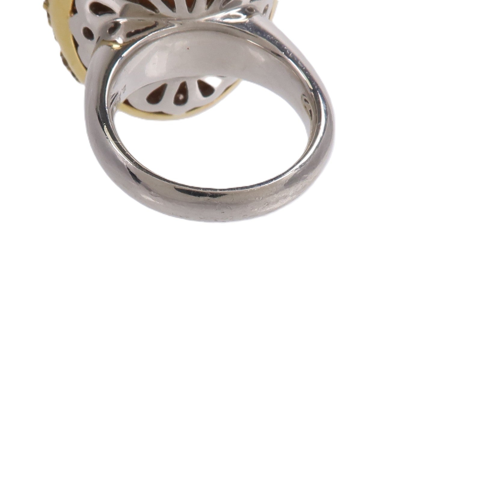 JEWELRY 18K黃金/PT900鉑金Pearl Diamond Ring珍珠/鑽石戒指