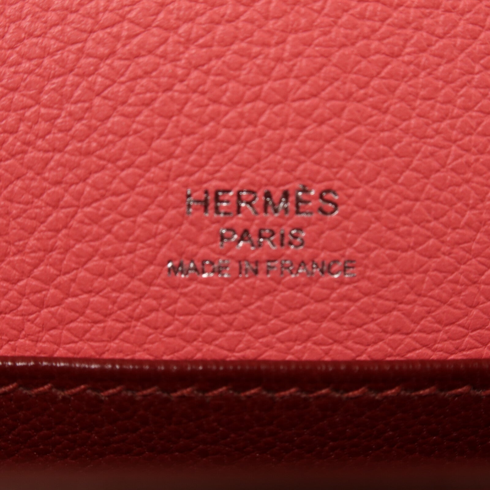 HERMES Evercolor皮革Roulis Mini肩背袋Rose Azalee/Rough H