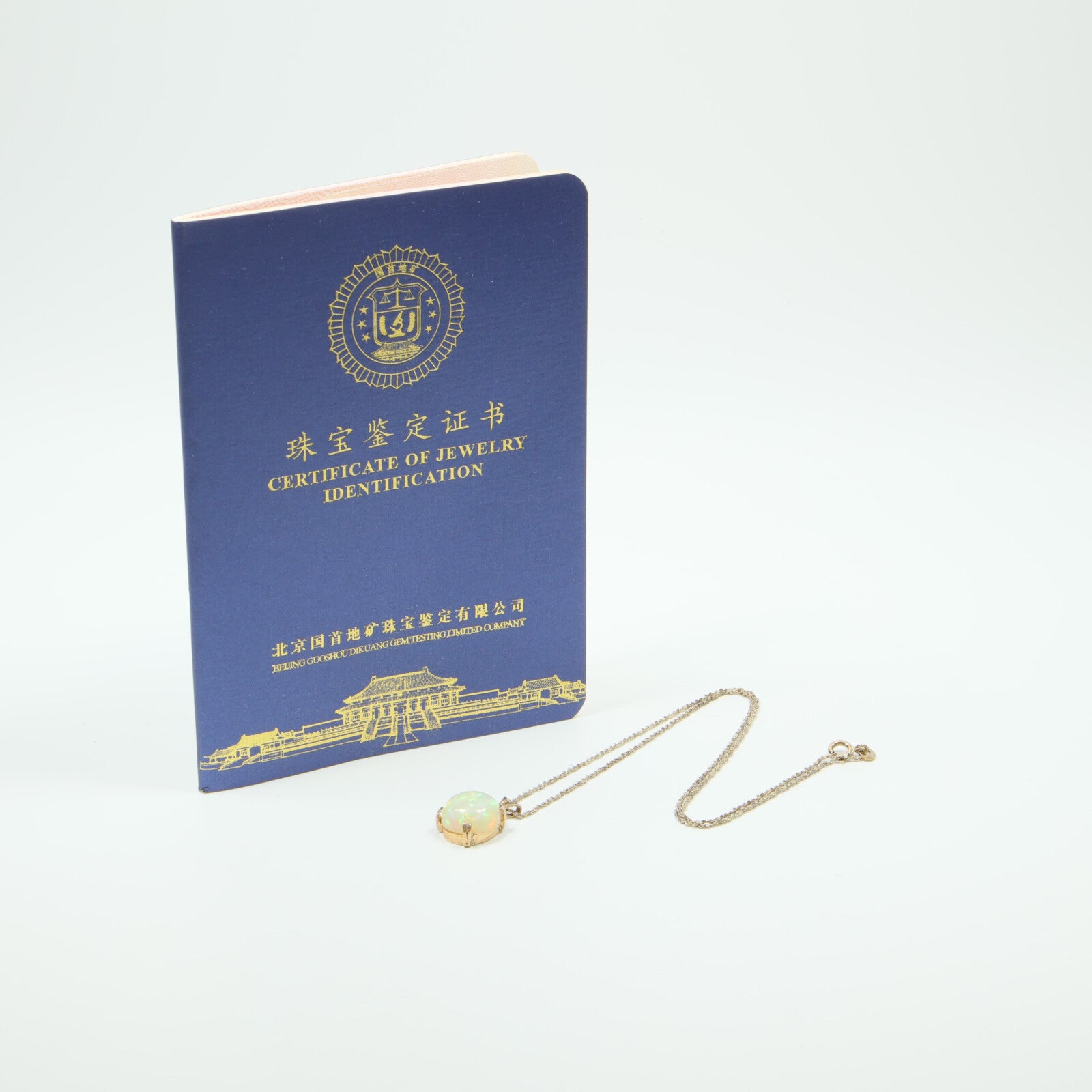JEWELRY 925純銀Opal Necklace蛋白石項鍊