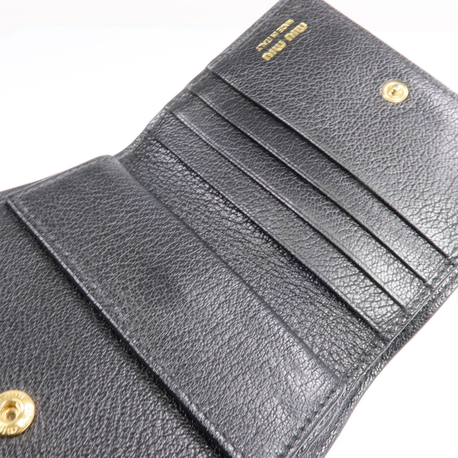 Miu Miu 山羊皮皮革Wallet金扣錢包