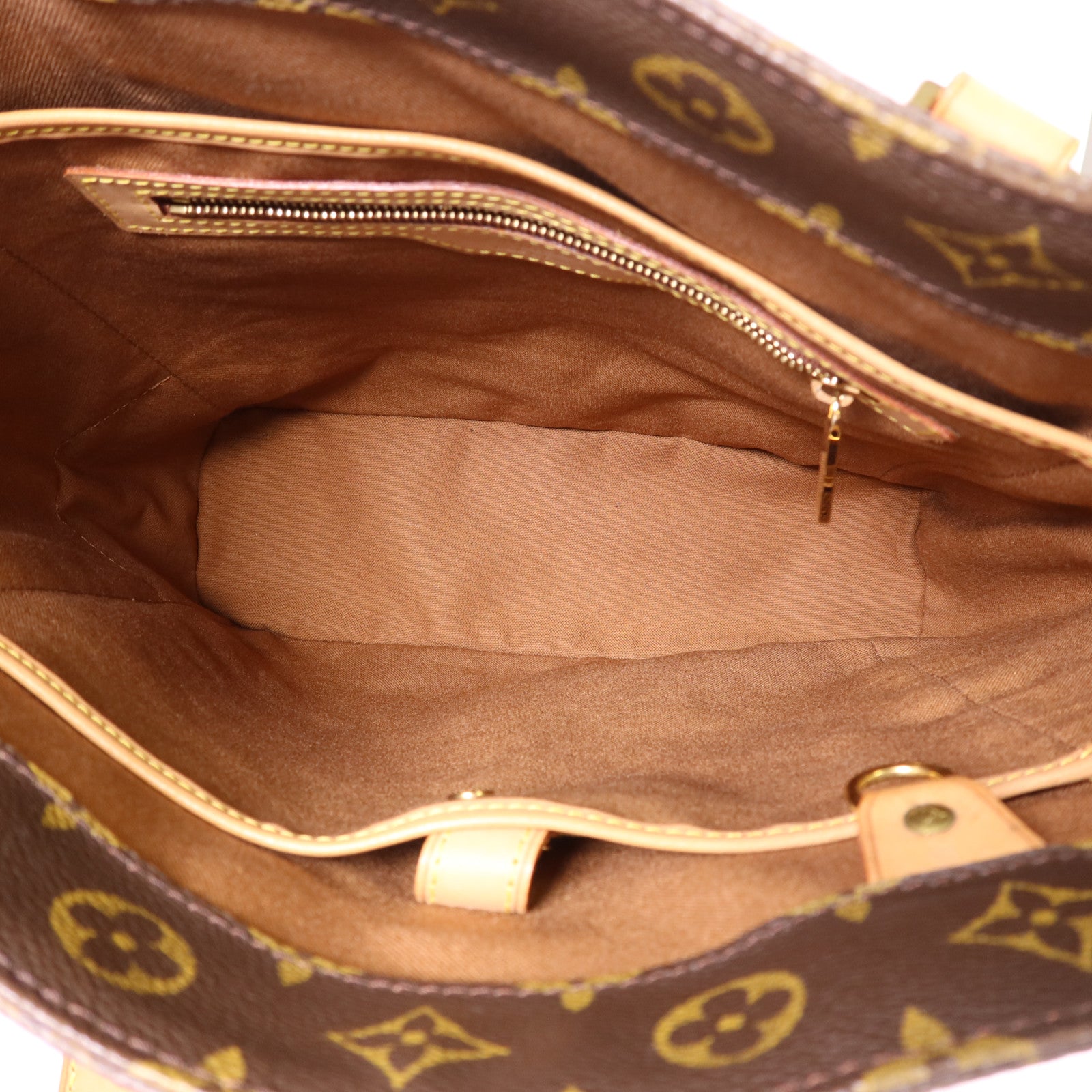 LOUIS VUITTON Monogram Vavin GM金扣肩背袋/手挽袋棕色