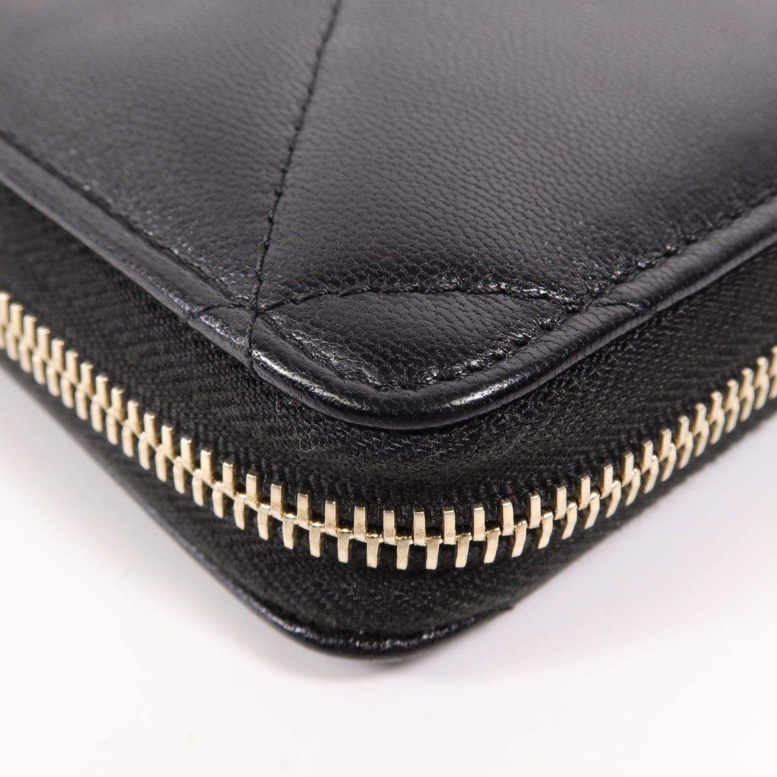 CHANEL 羊皮皮革C19 Long Wallet金扣長錢包