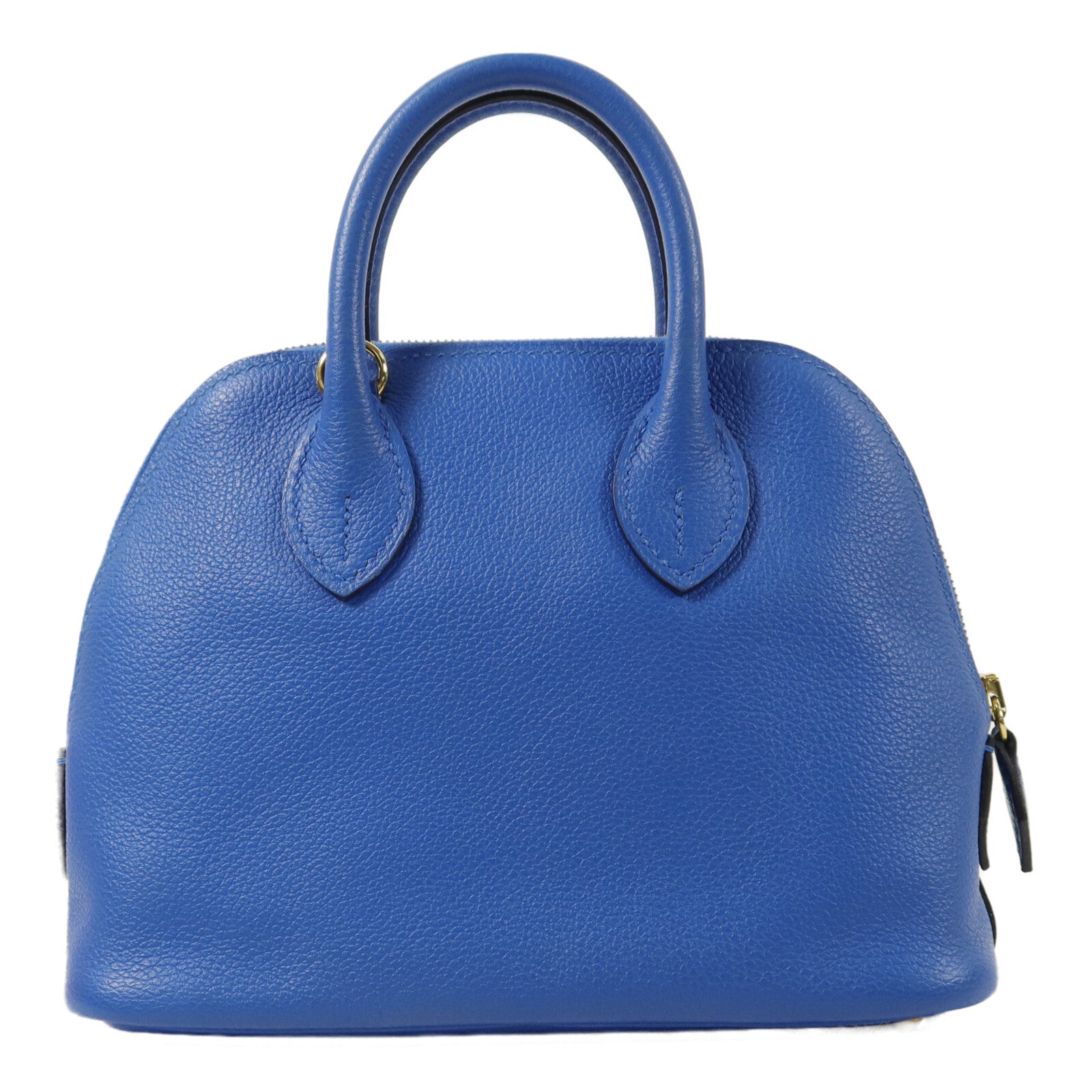 HERMES Evercolor皮革Bolide Mini手挽肩背兩用袋Bleu Zanzibar