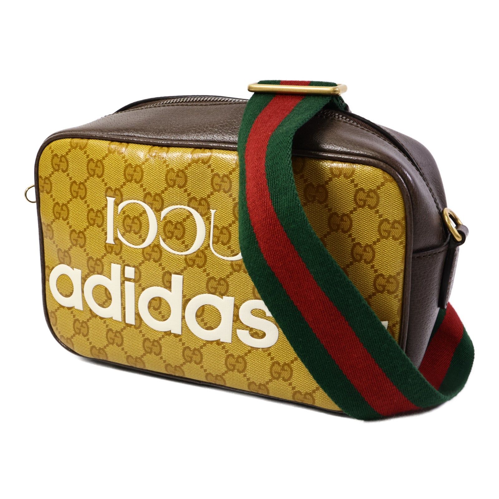 GUCCI 塗層帆布GUCCIxadidas GG Crystal肩背袋
