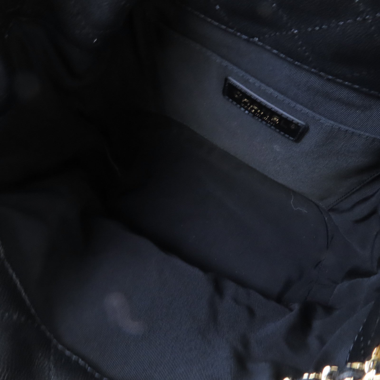 CHANEL 菱格Caviar皮革Bucket Bag金扣鏈帶手挽肩背兩用袋黑色
