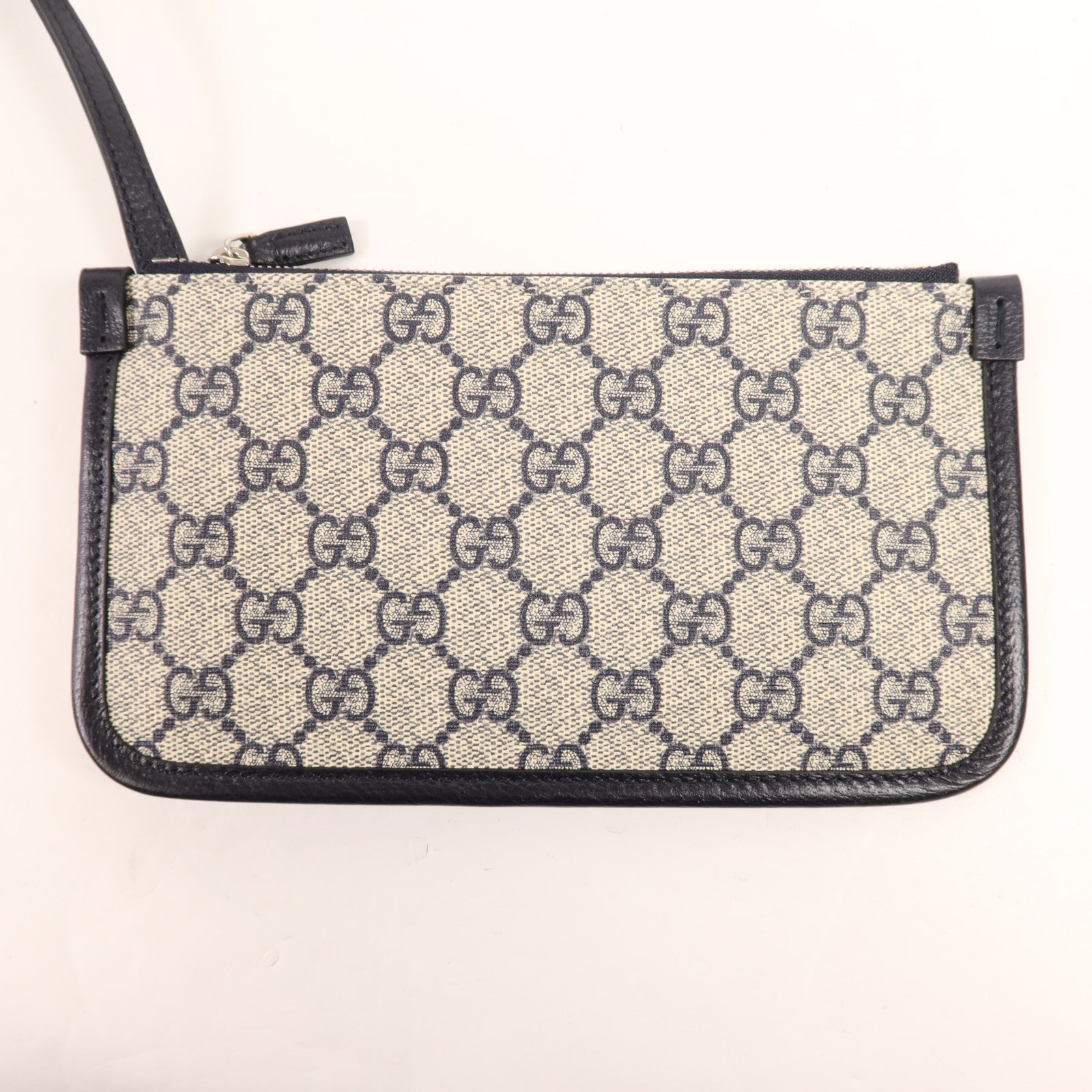 GUCCI 塗層帆布Shoulder Bag銀扣手挽肩背兩用袋