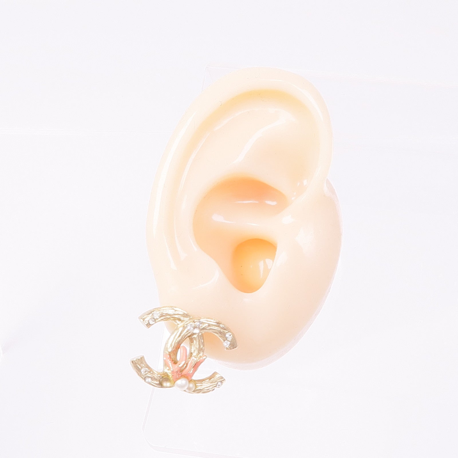 CHANEL 金屬CC Stud Earrings耳環