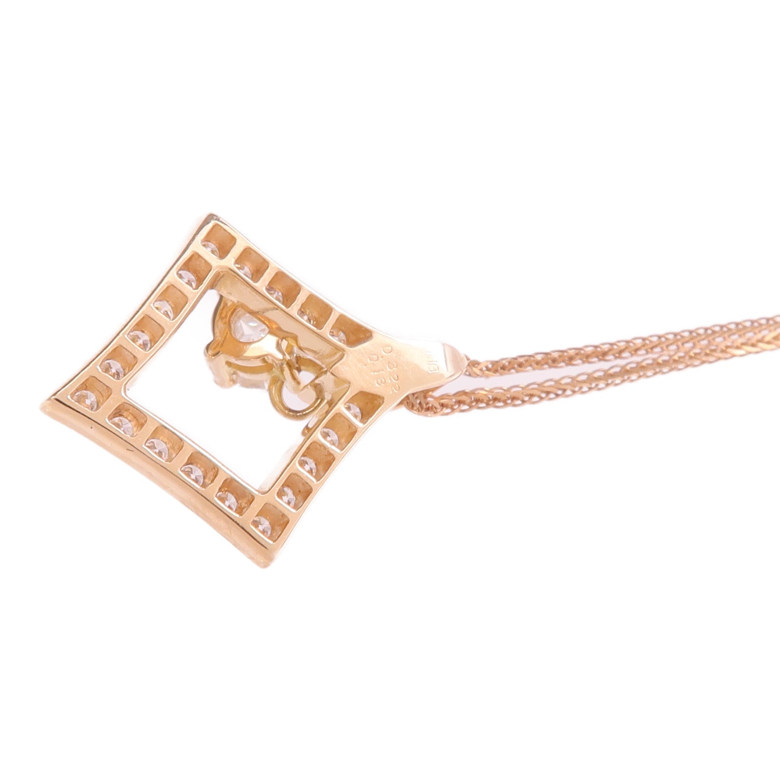 JEWELRY 18K玫瑰金Diamond Necklace鑽石項鍊