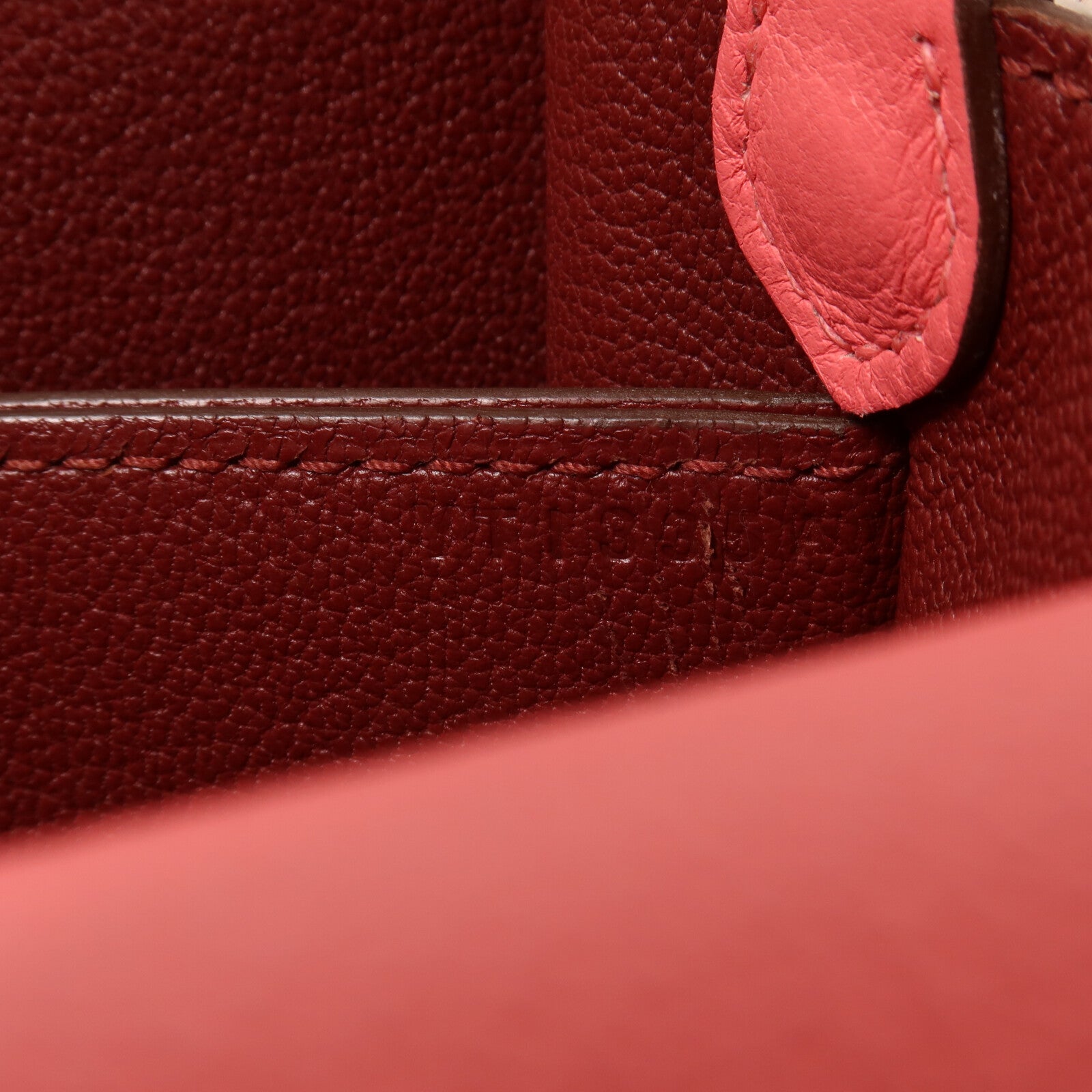 HERMES Evercolor皮革Roulis Mini肩背袋Rose Azalee/Rough H