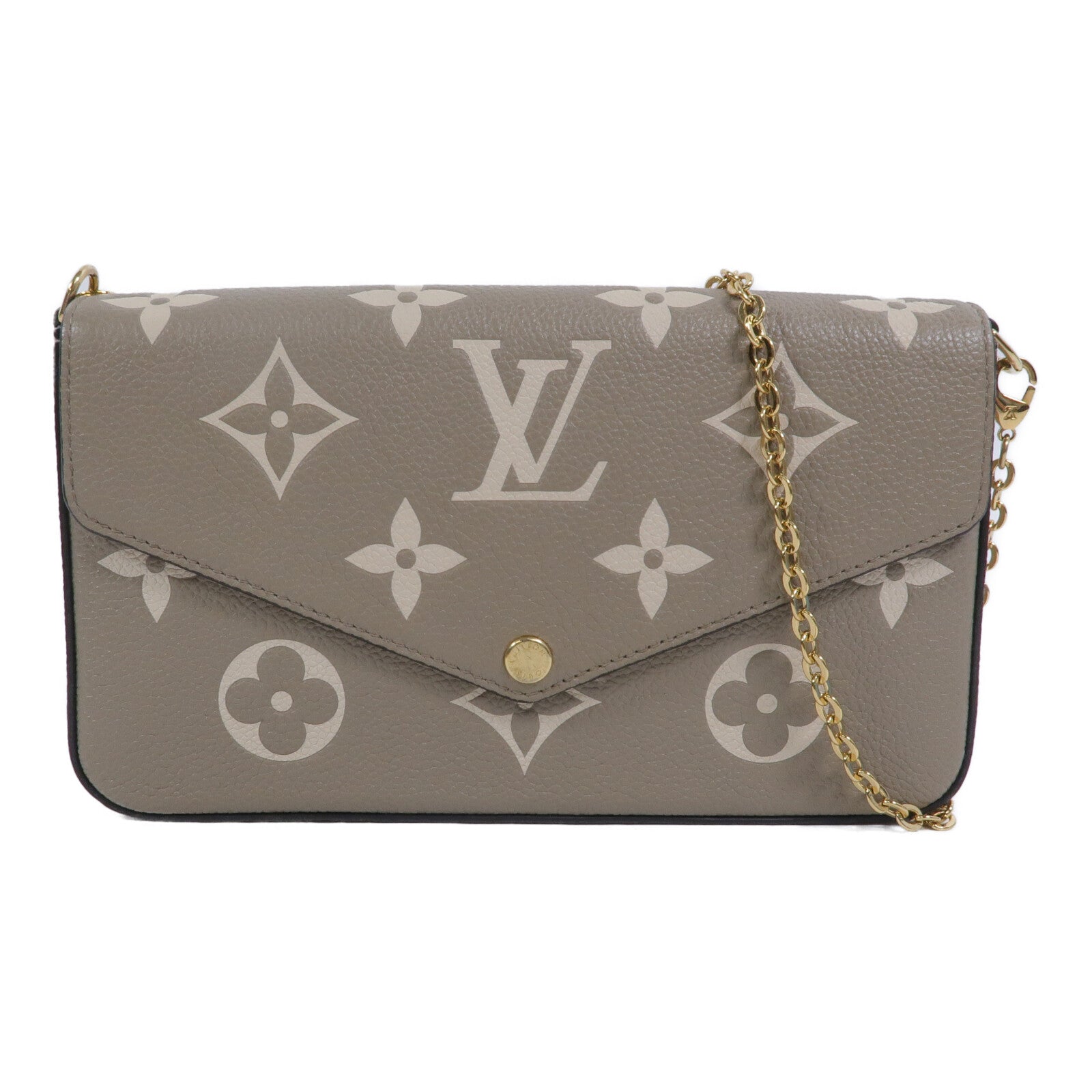 LOUIS VUITTON Monogram Empreinte Pochette Felicie鏈帶肩背袋