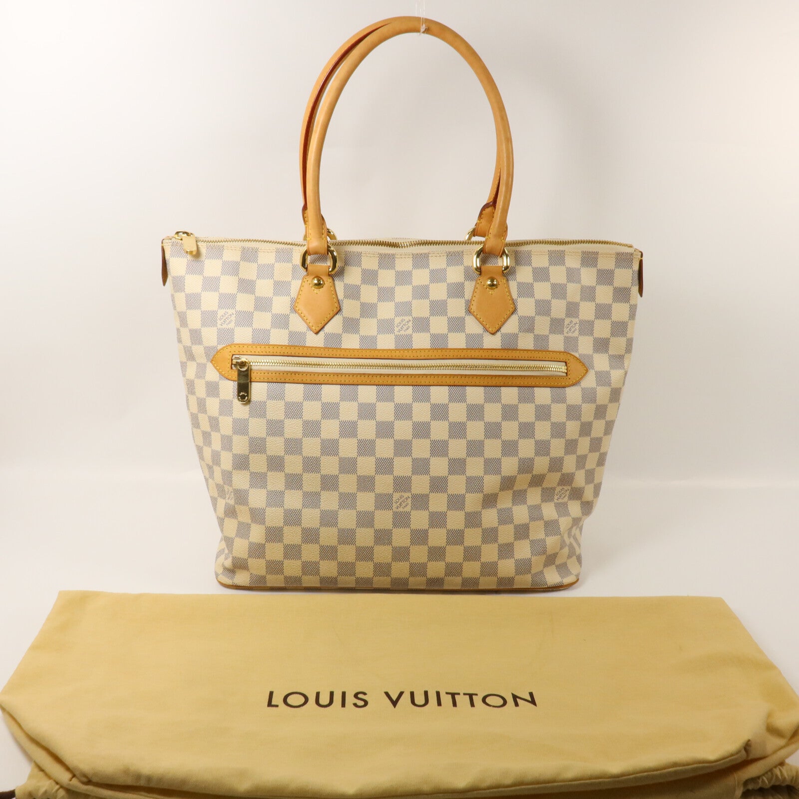 LOUIS VUITTON Damier Azur Saleya GM手挽袋