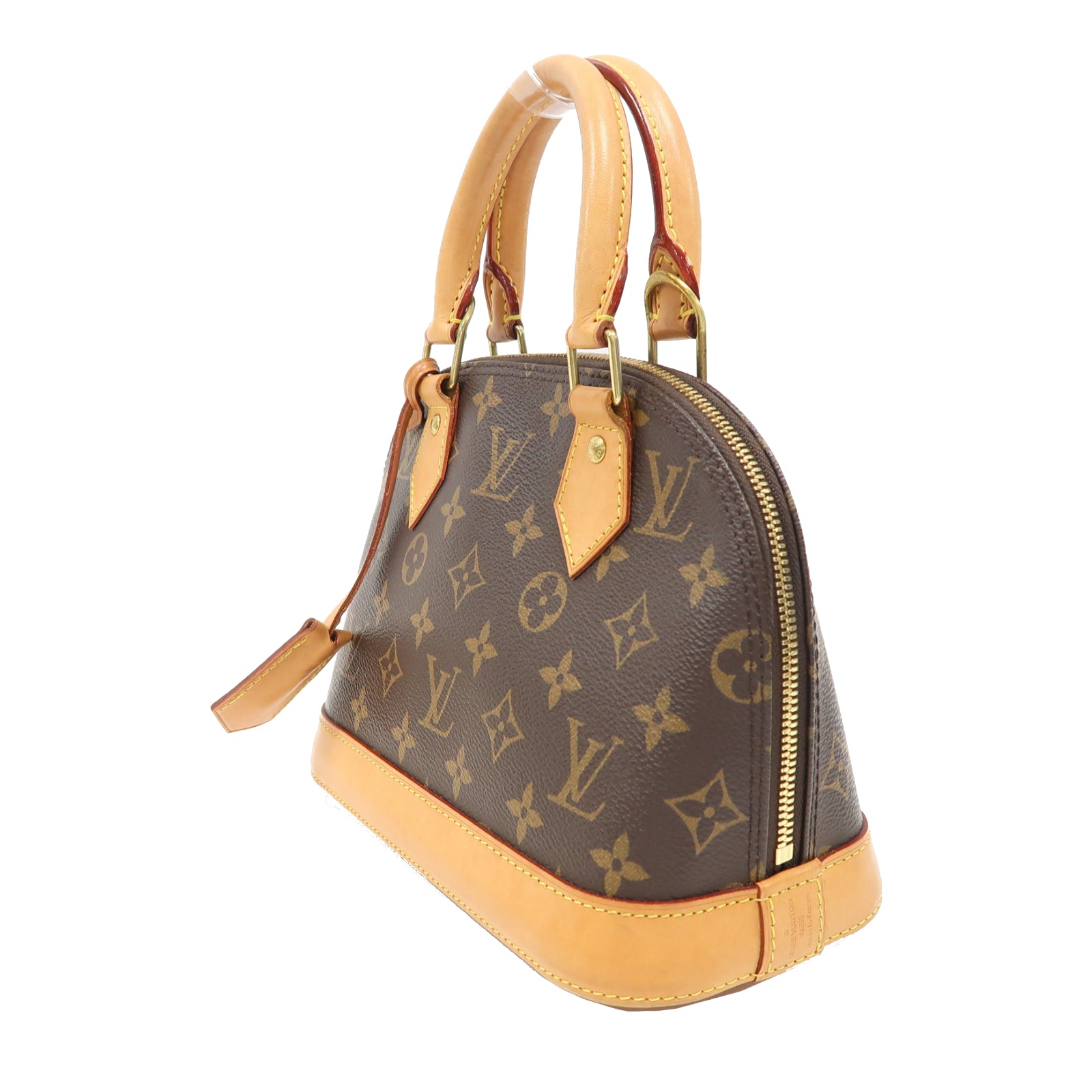 LOUIS VUITTON Monogram Alma BB金扣手挽肩背兩用袋啡色
