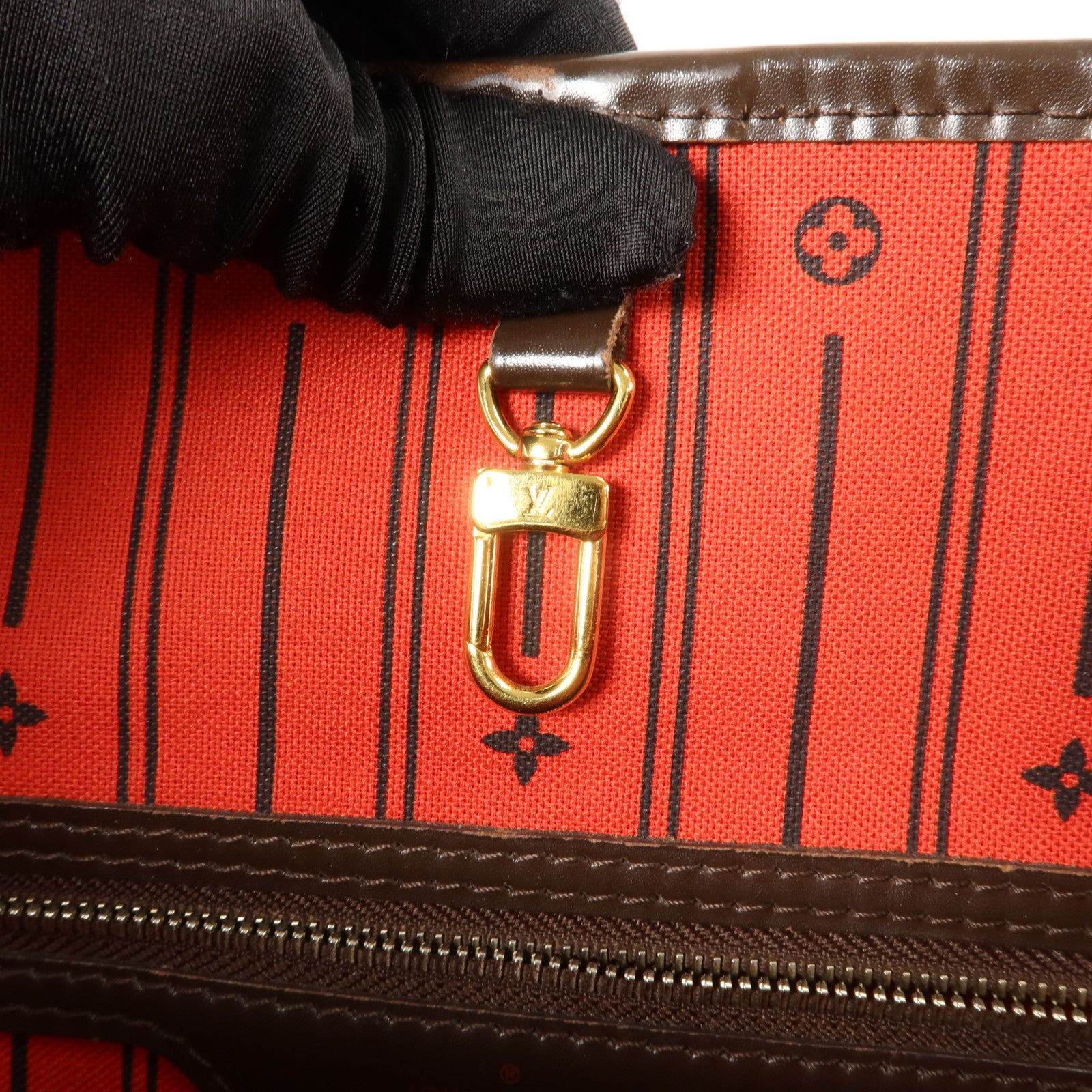 LOUIS VUITTON Damier Neverfull MM肩背袋