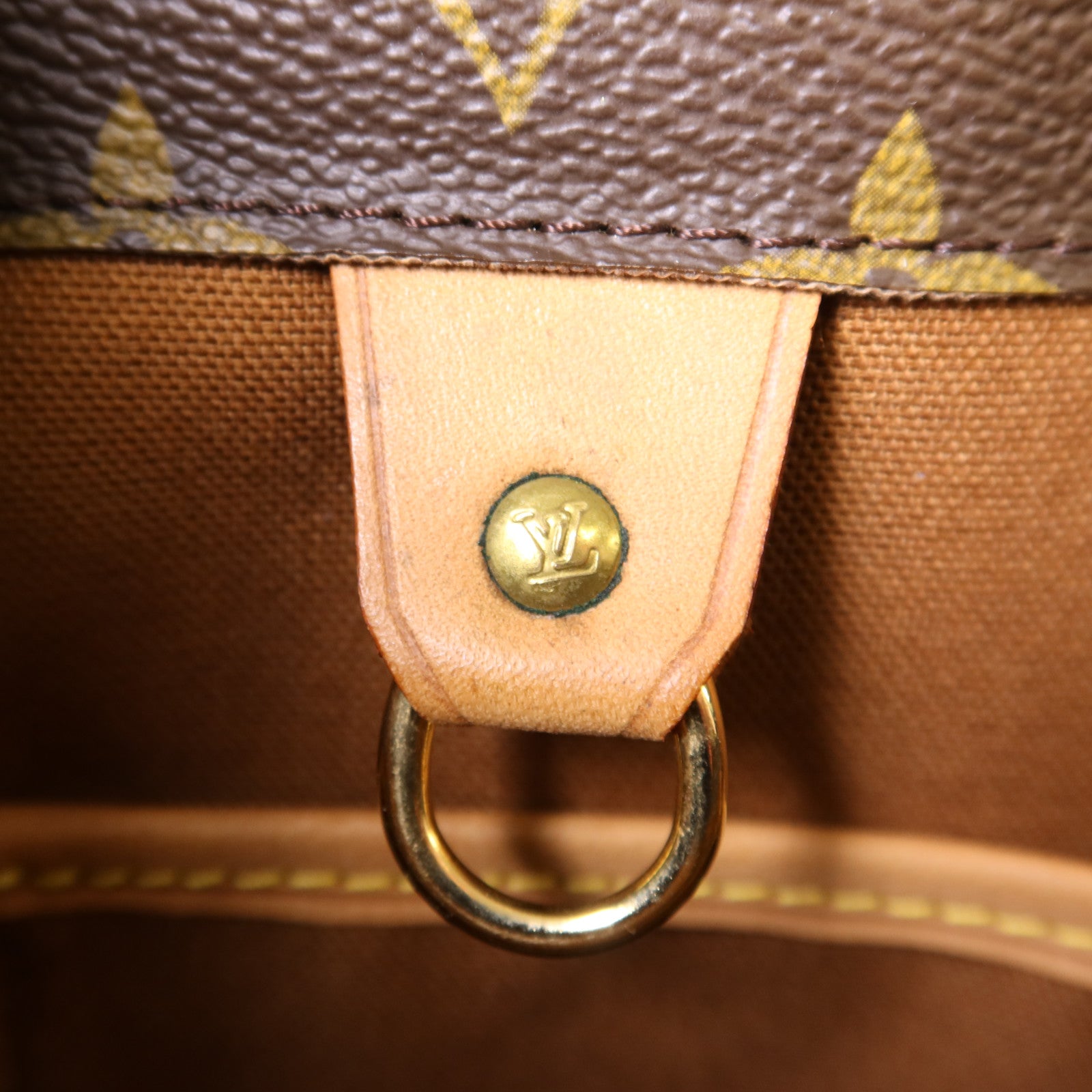LOUIS VUITTON Monogram Vavin GM金扣肩背袋/手挽袋棕色