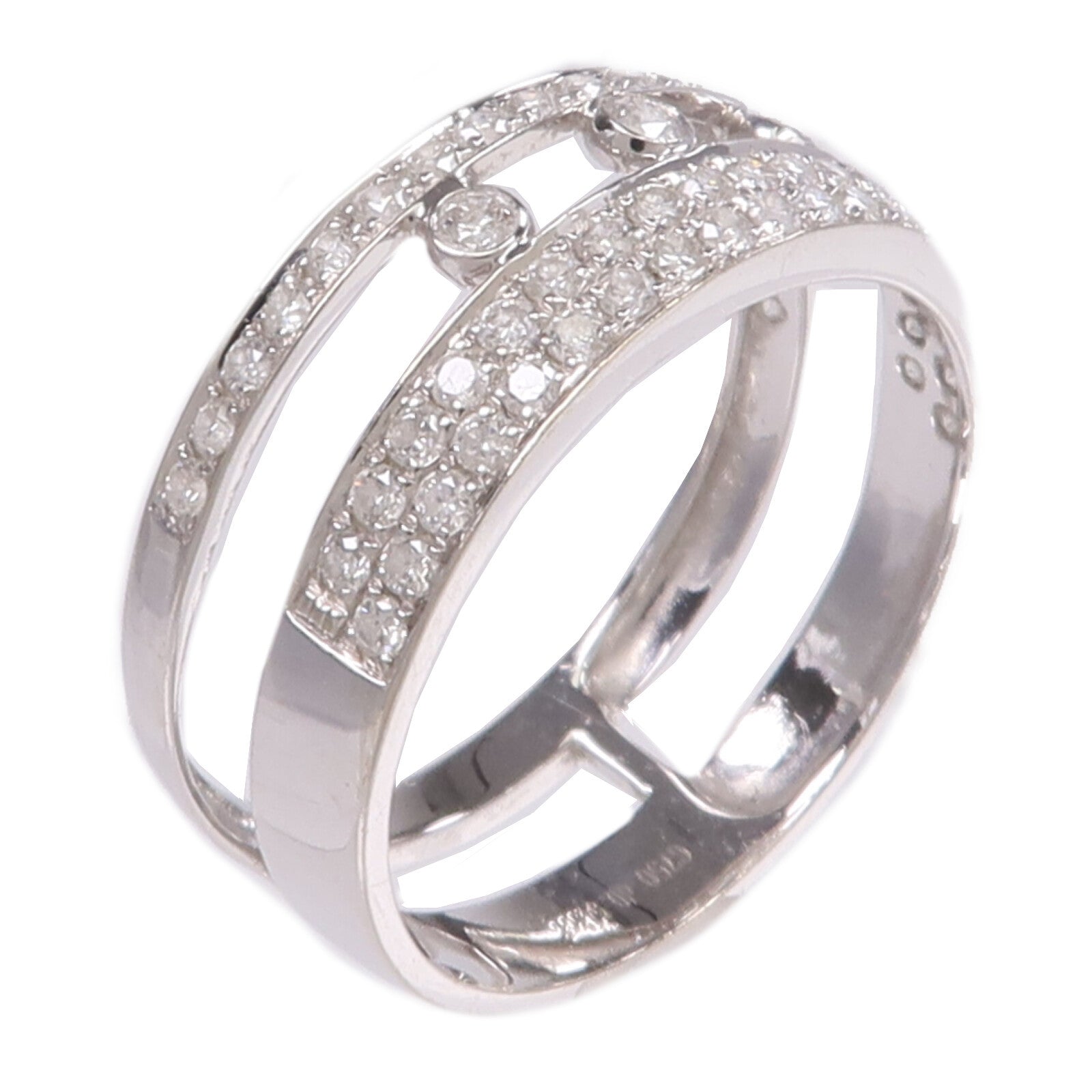 JEWELRY 18K白金Diamond Ring鑽石戒指US#6.75