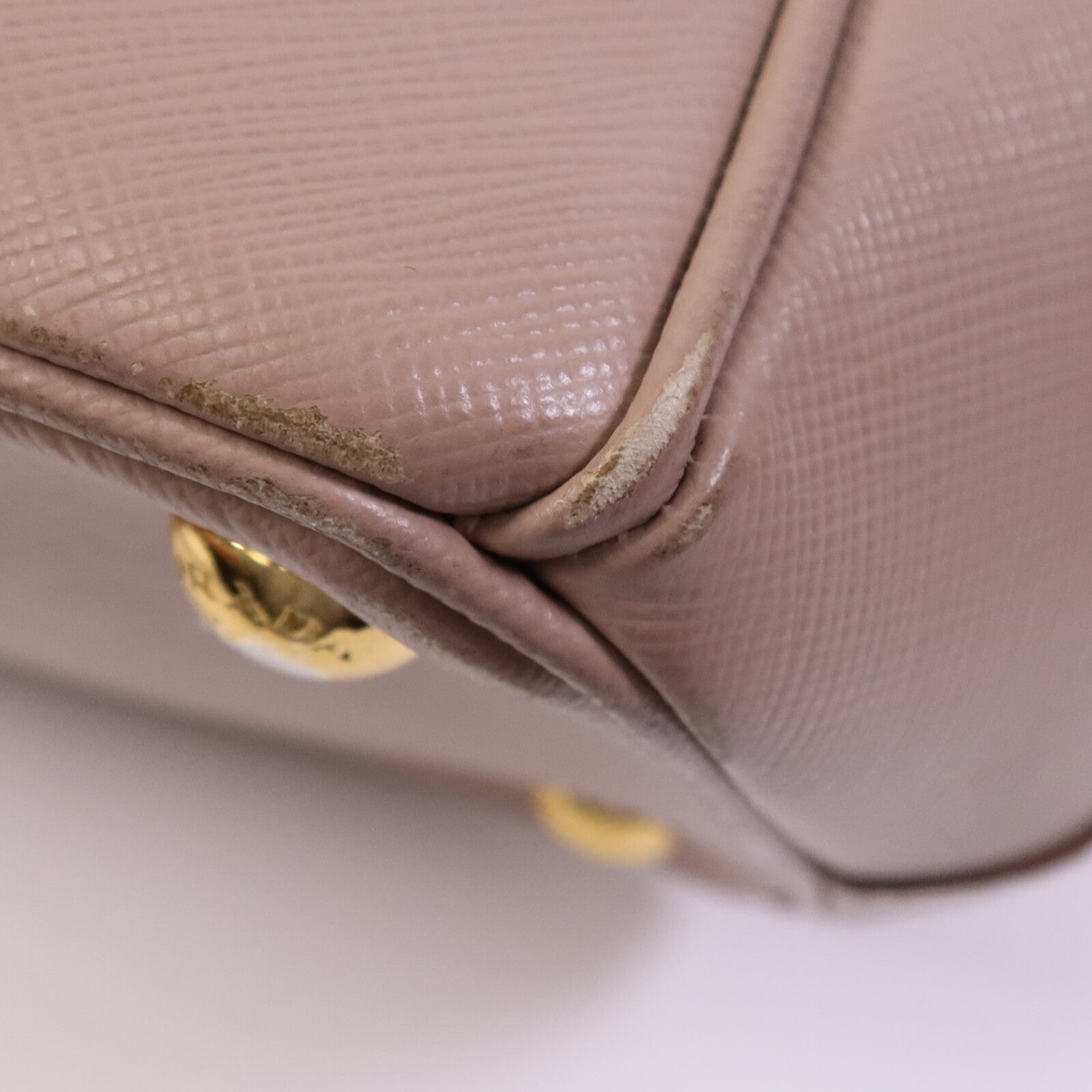 PRADA Saffiano皮革Galleria金扣手挽肩背兩用袋