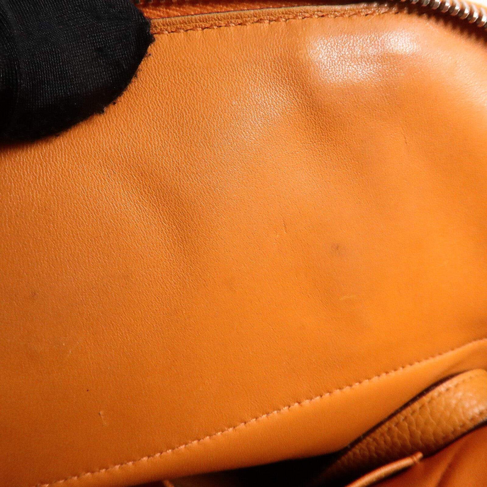 HERMES Clemence皮革Bolide 31手挽袋Orange