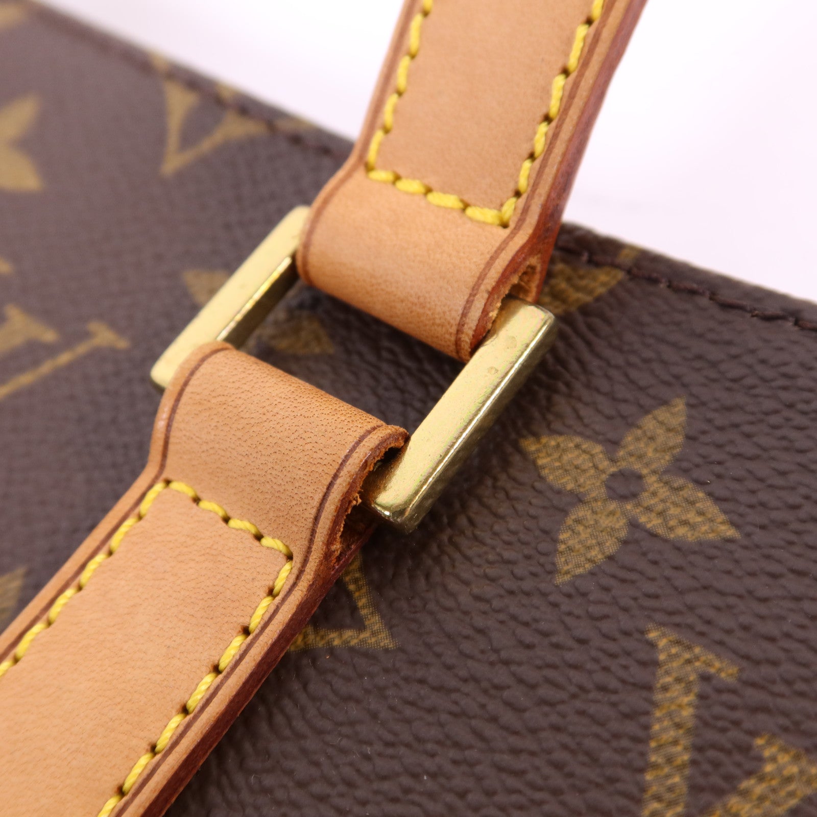 LOUIS VUITTON Monogram Vavin GM金扣肩背袋/手挽袋棕色