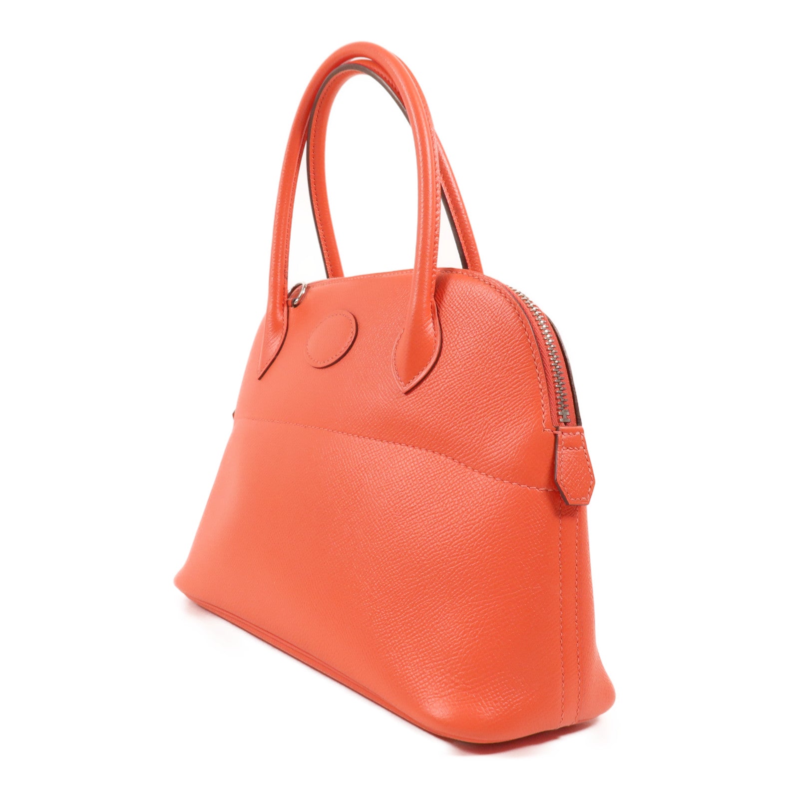 HERMES Epsom皮革Bolide 27銀扣手挽肩背兩用袋Capucine