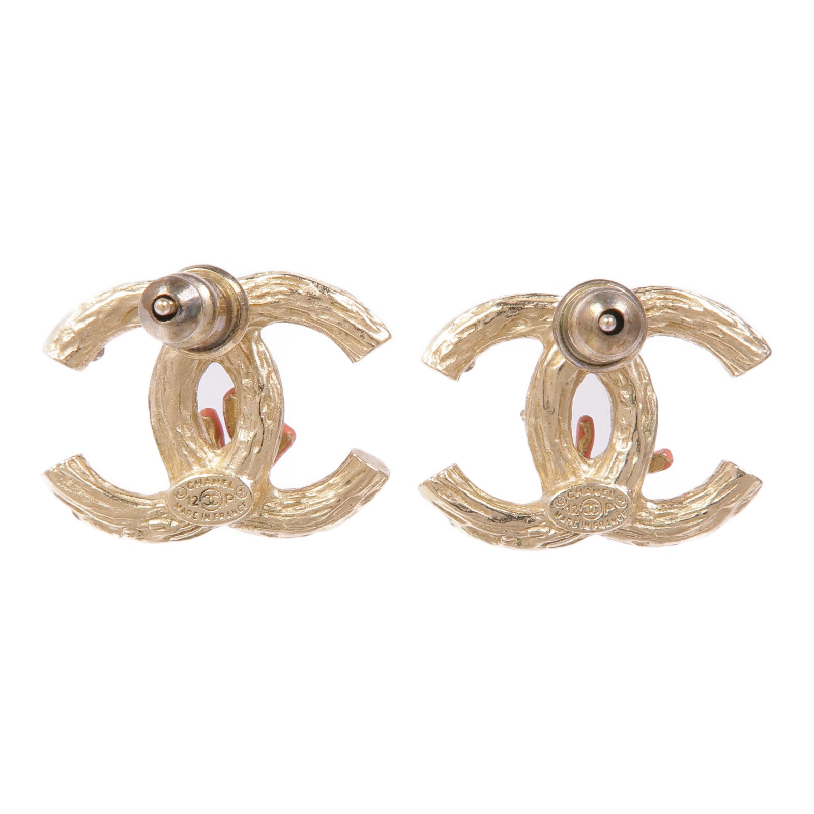 CHANEL 金屬CC Stud Earrings耳環
