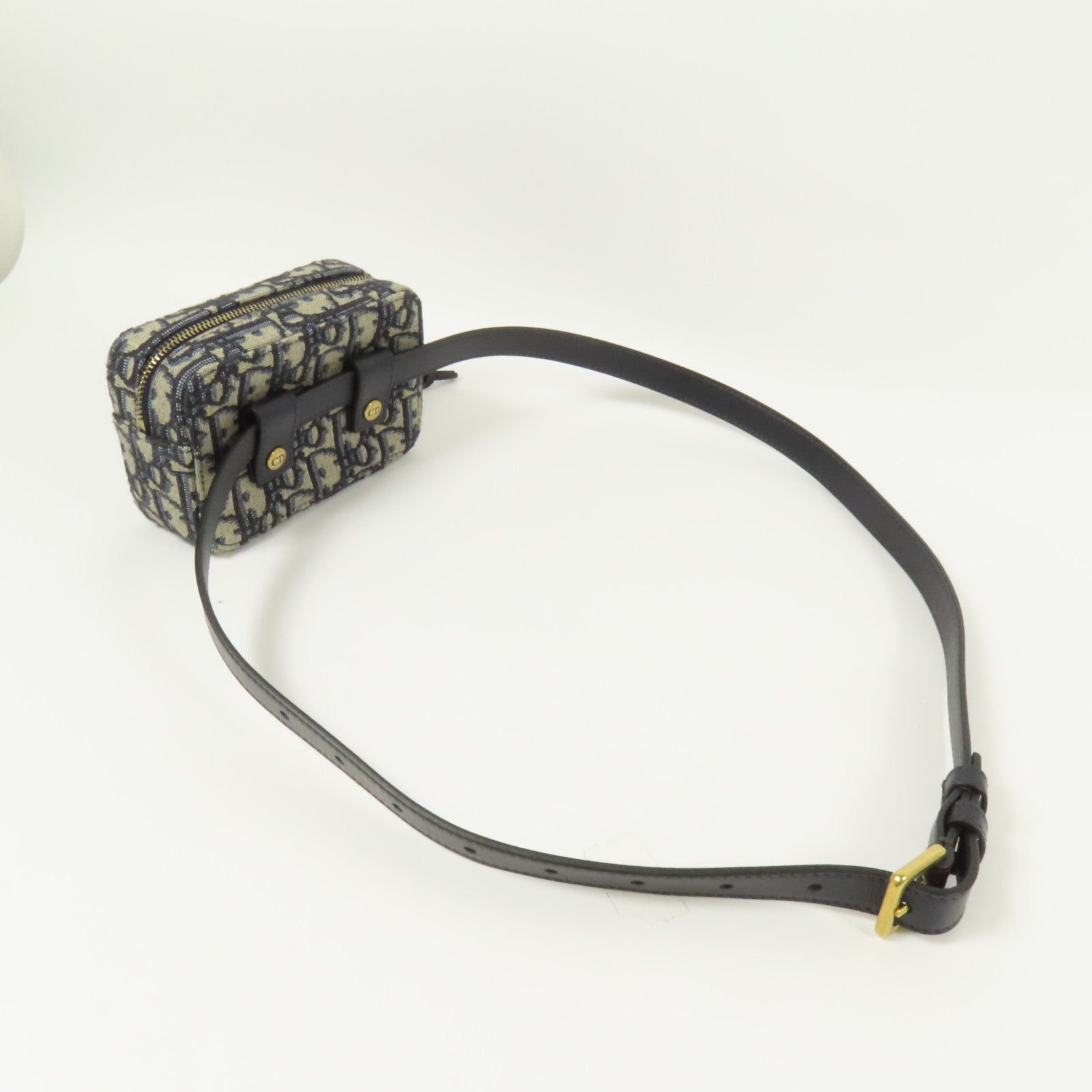 Dior 帆布Oblique Belt Bag金扣腰包