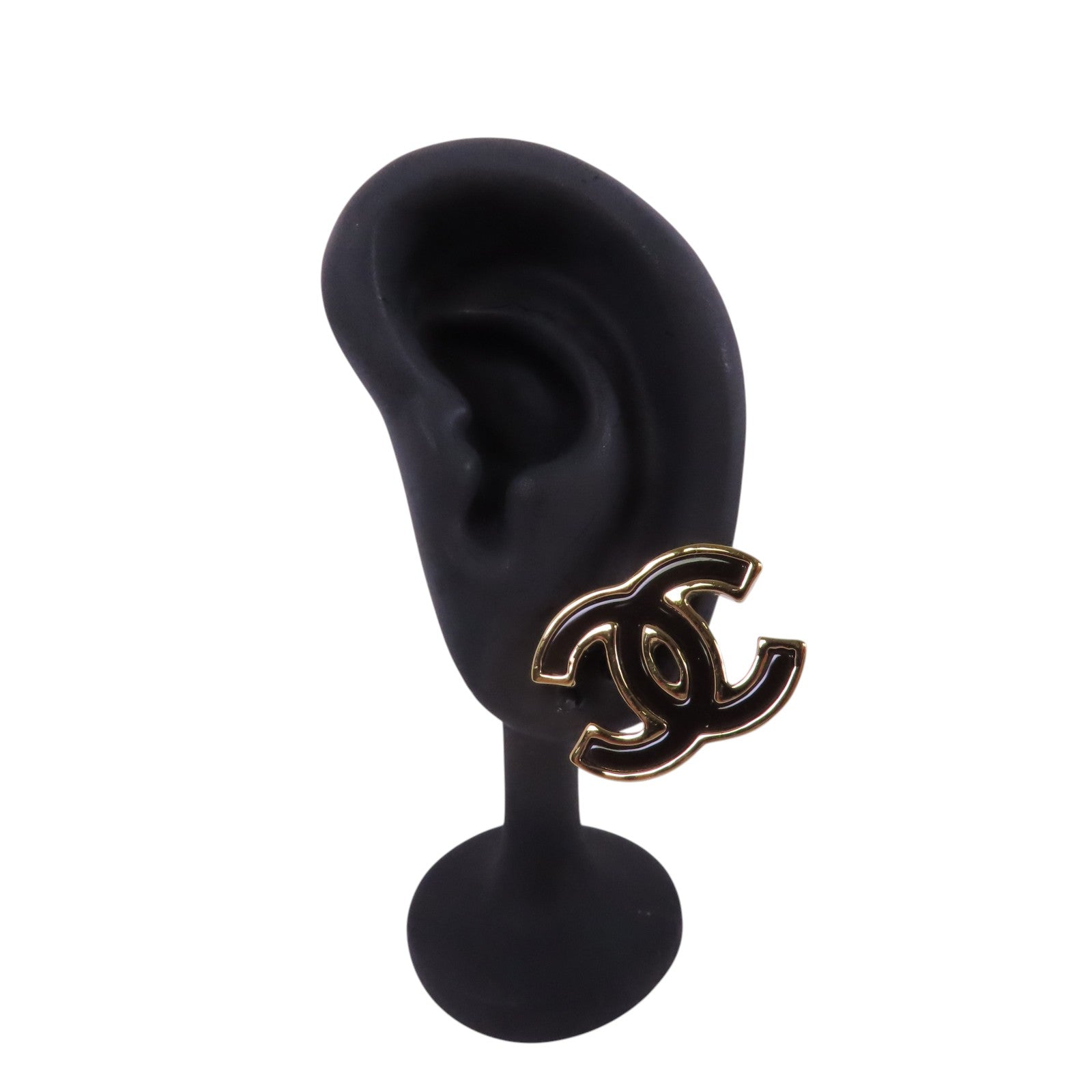 CHANEL 金屬CC Earrings金扣耳環