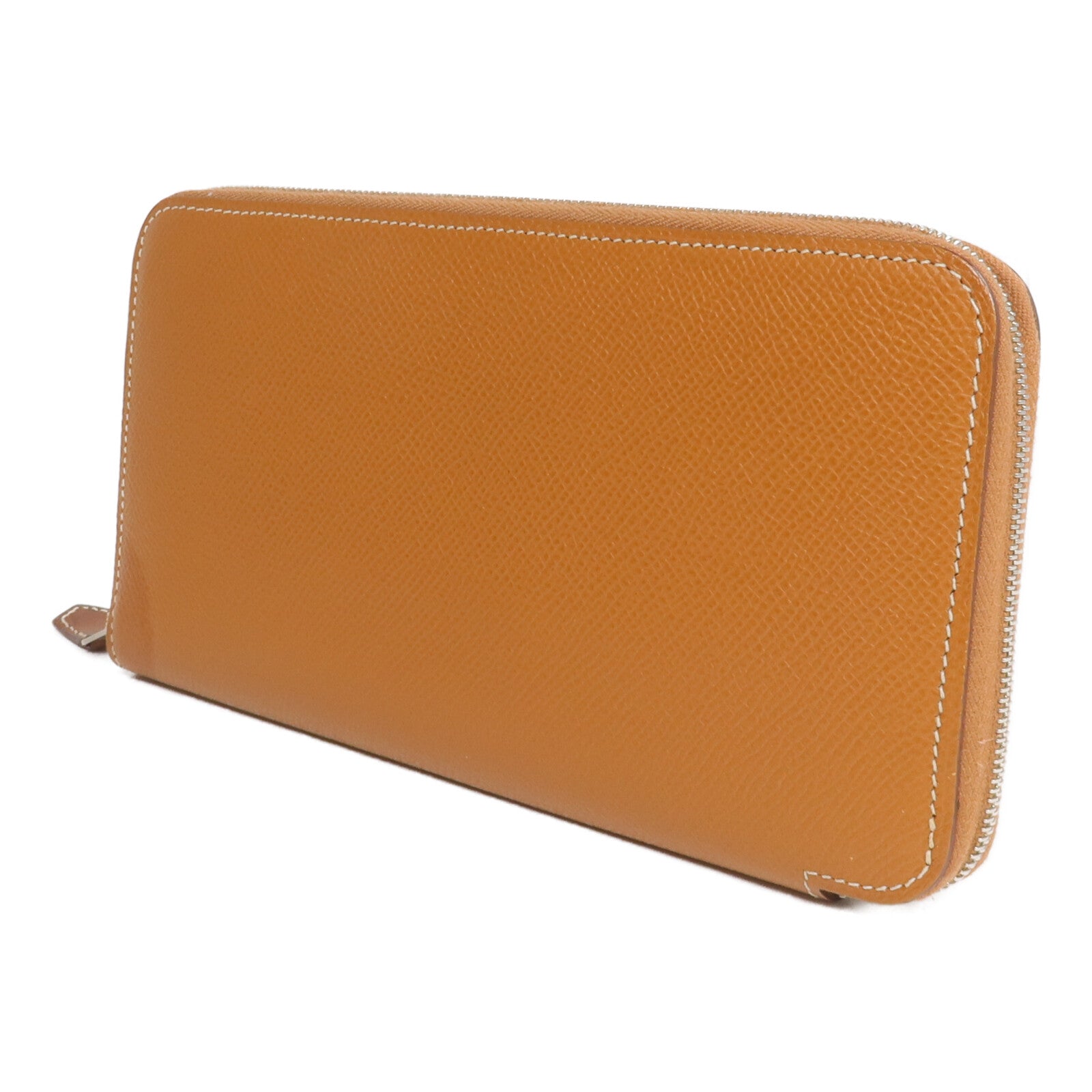 HERMES Epsom皮革Silk'In Long Wallet長錢包Gold