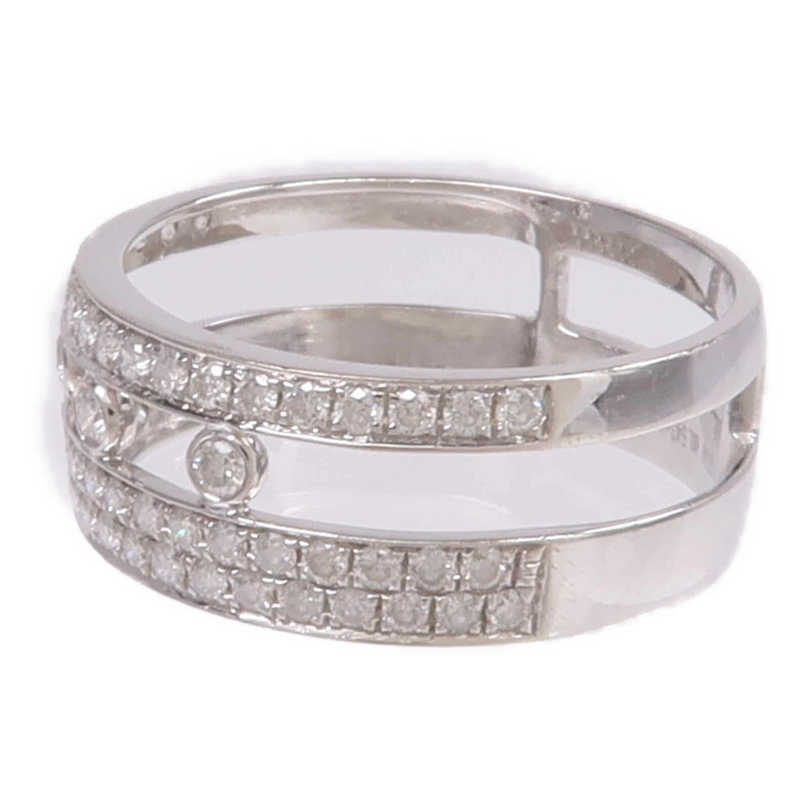JEWELRY 18K白金Diamond Ring鑽石戒指US#6.75