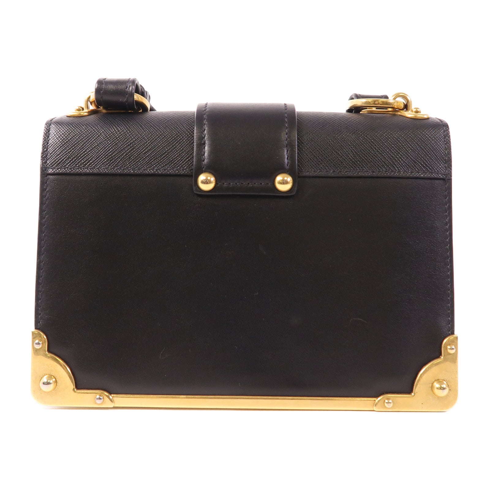 PRADA 牛皮皮革Shoulder Bag金扣肩背袋