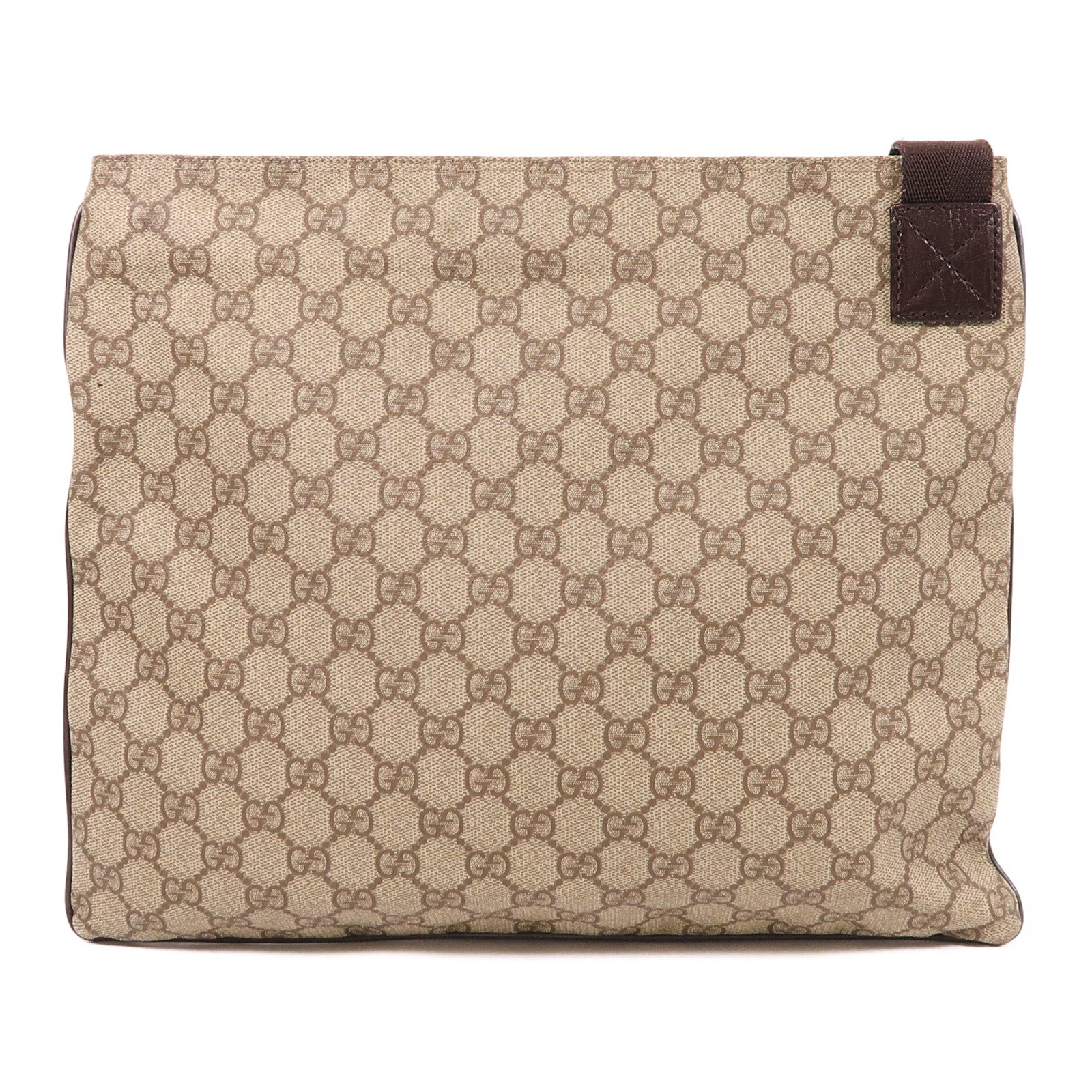 GUCCI GG Shoulder Bag 141198 Coated Canvas Brown