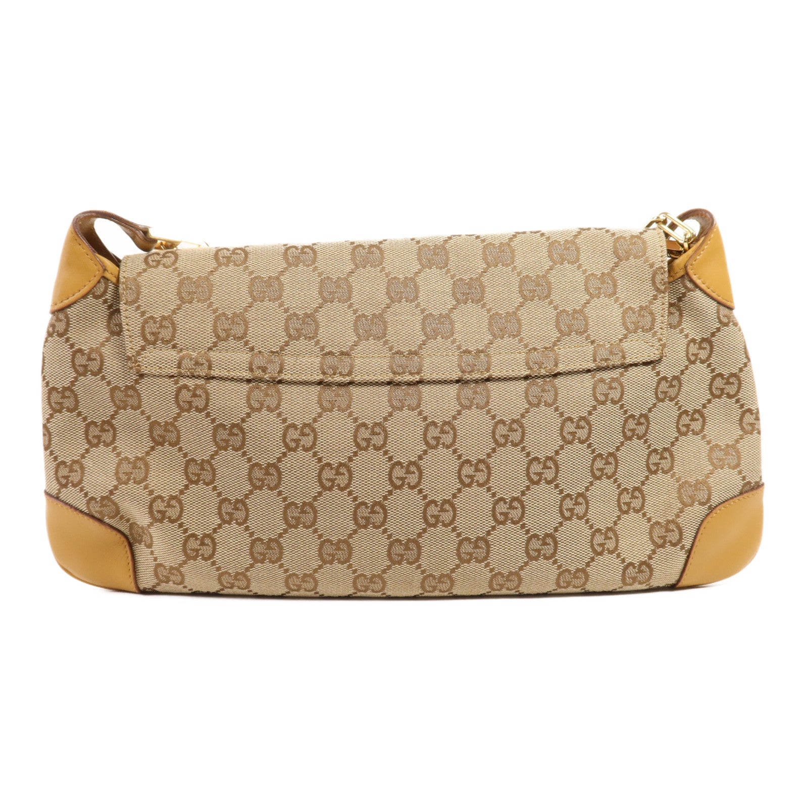 GUCCI 帆布Shoulder Bag金扣肩背袋