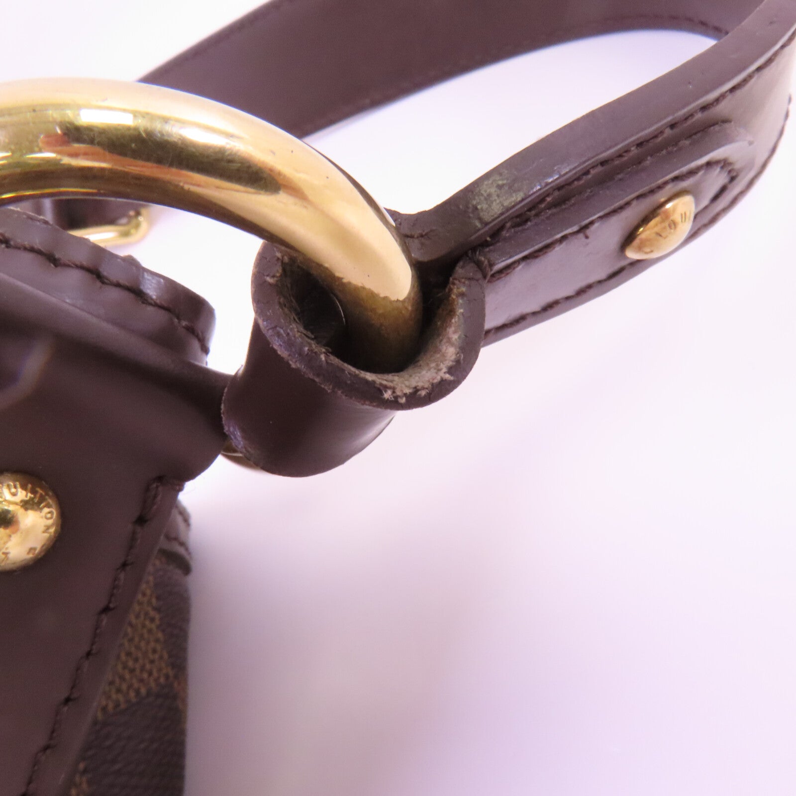 LOUIS VUITTON 【激減優惠】Damier Ebene Thames PM金扣肩背袋