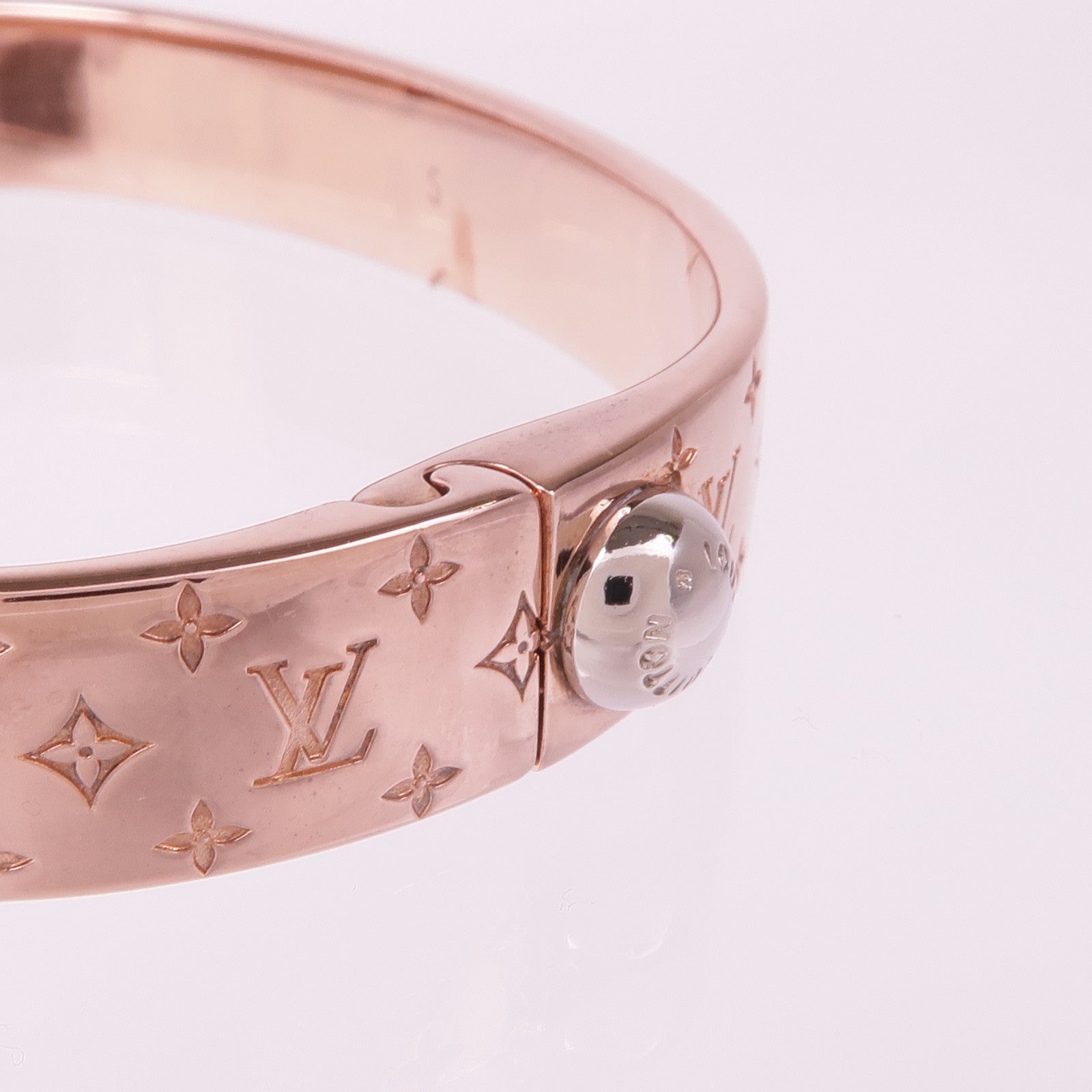 LOUIS VUITTON 金屬Nanogram Cuff手鐲