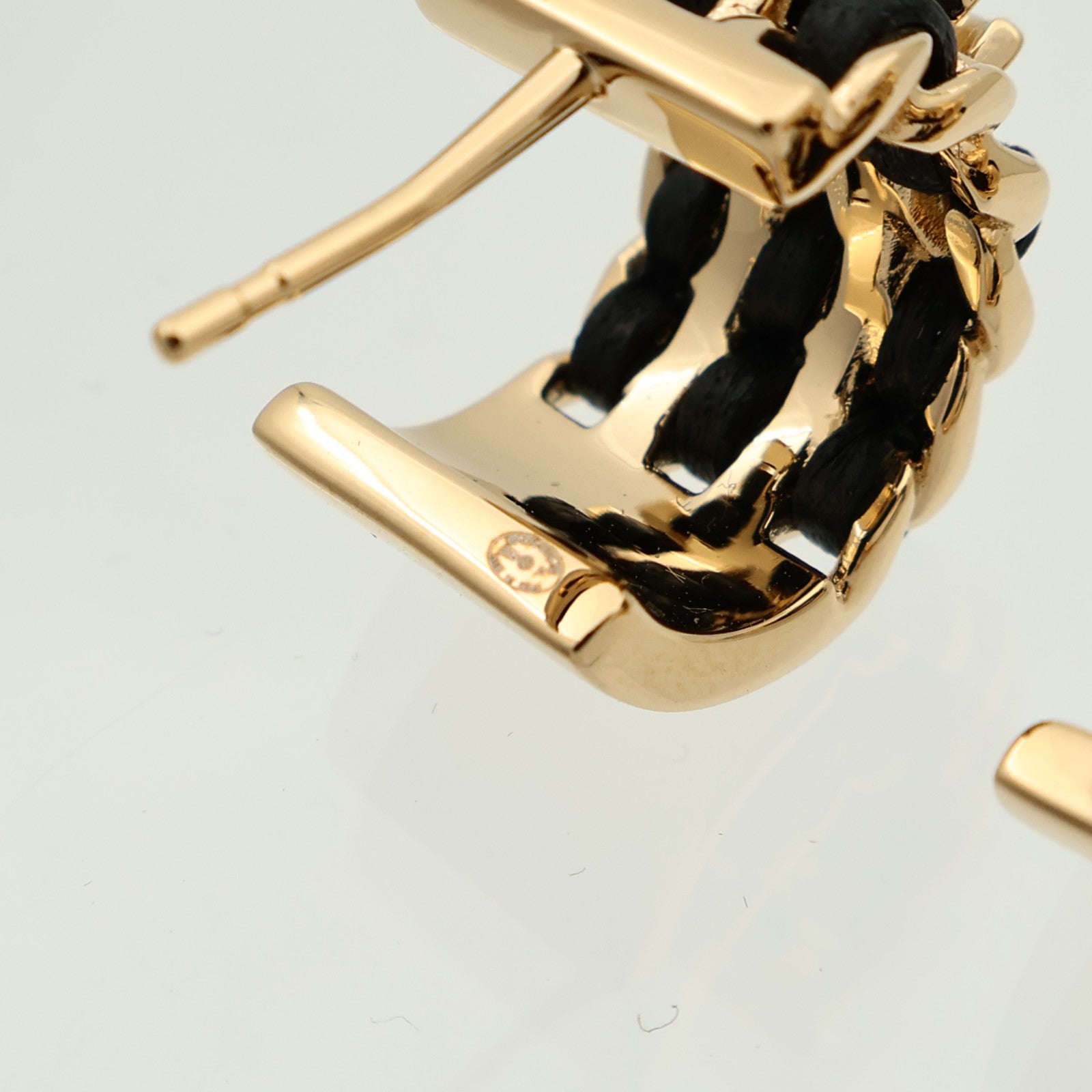 CHANEL 金屬/羊皮皮革Earrings耳環