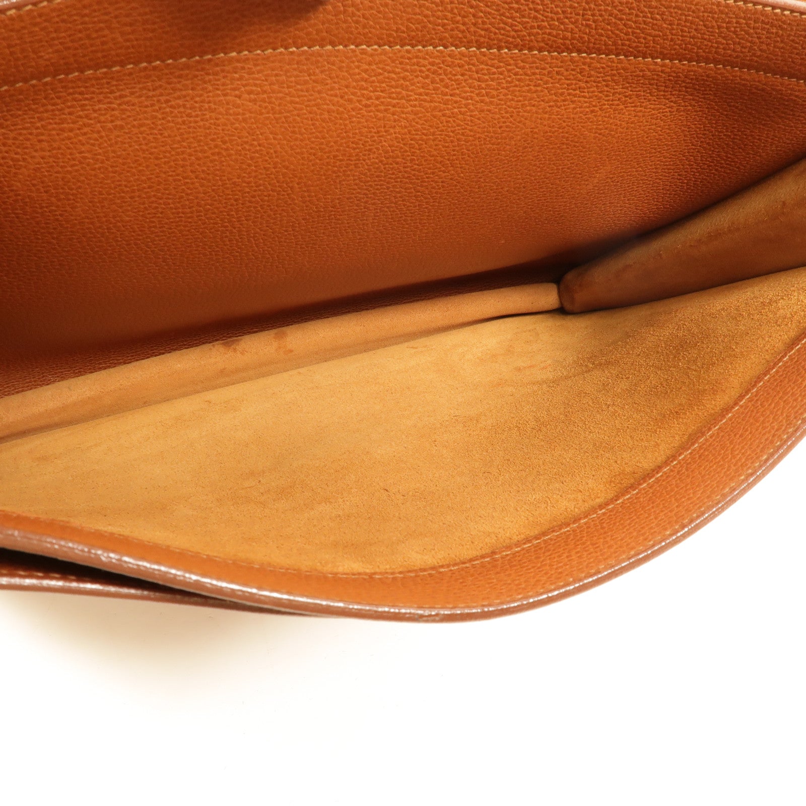 HERMES Togo皮革Sac A Depeches 38公事包Gold