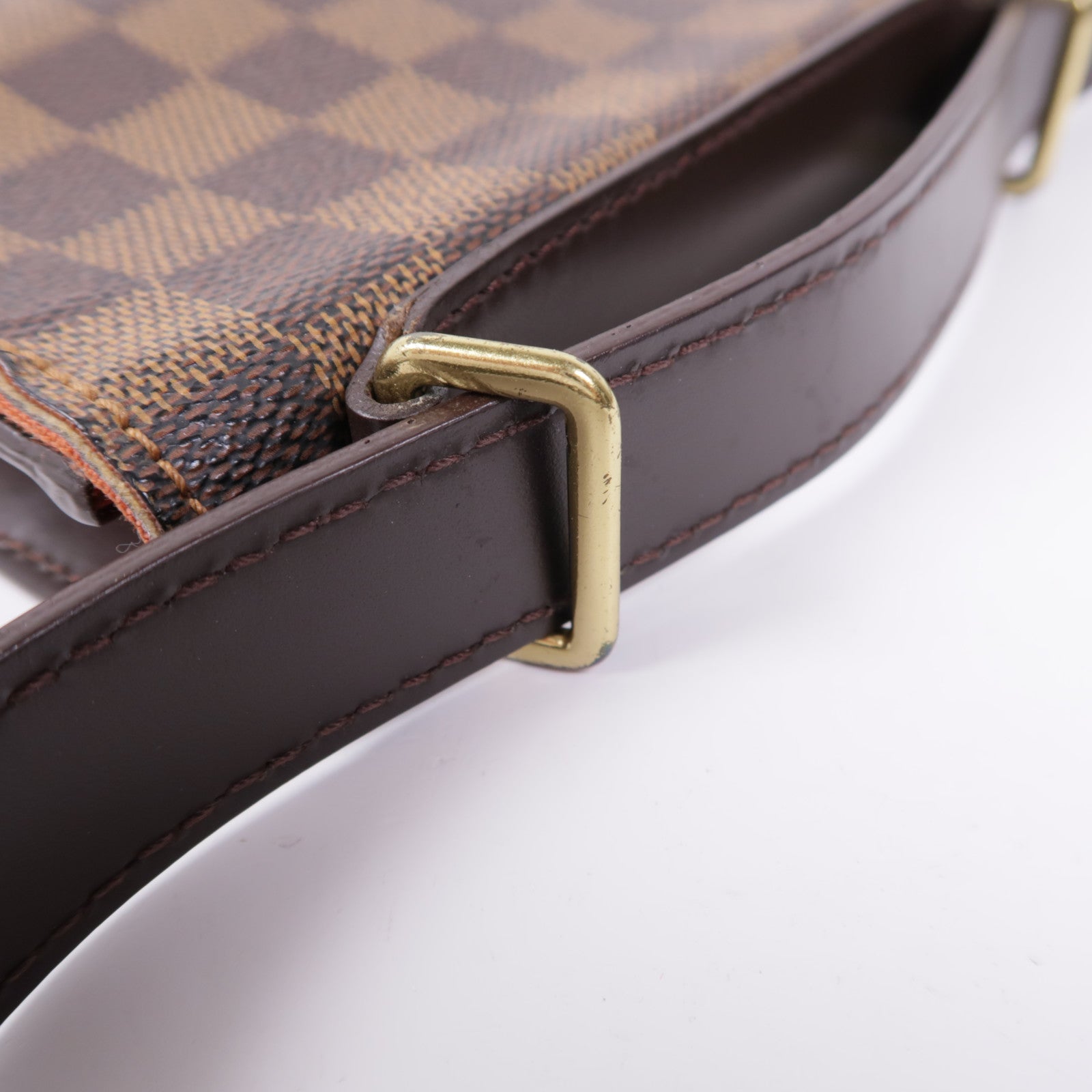 LOUIS VUITTON LV GHW Ebene Portobello Shoulder Bag N45271 Damier Brown