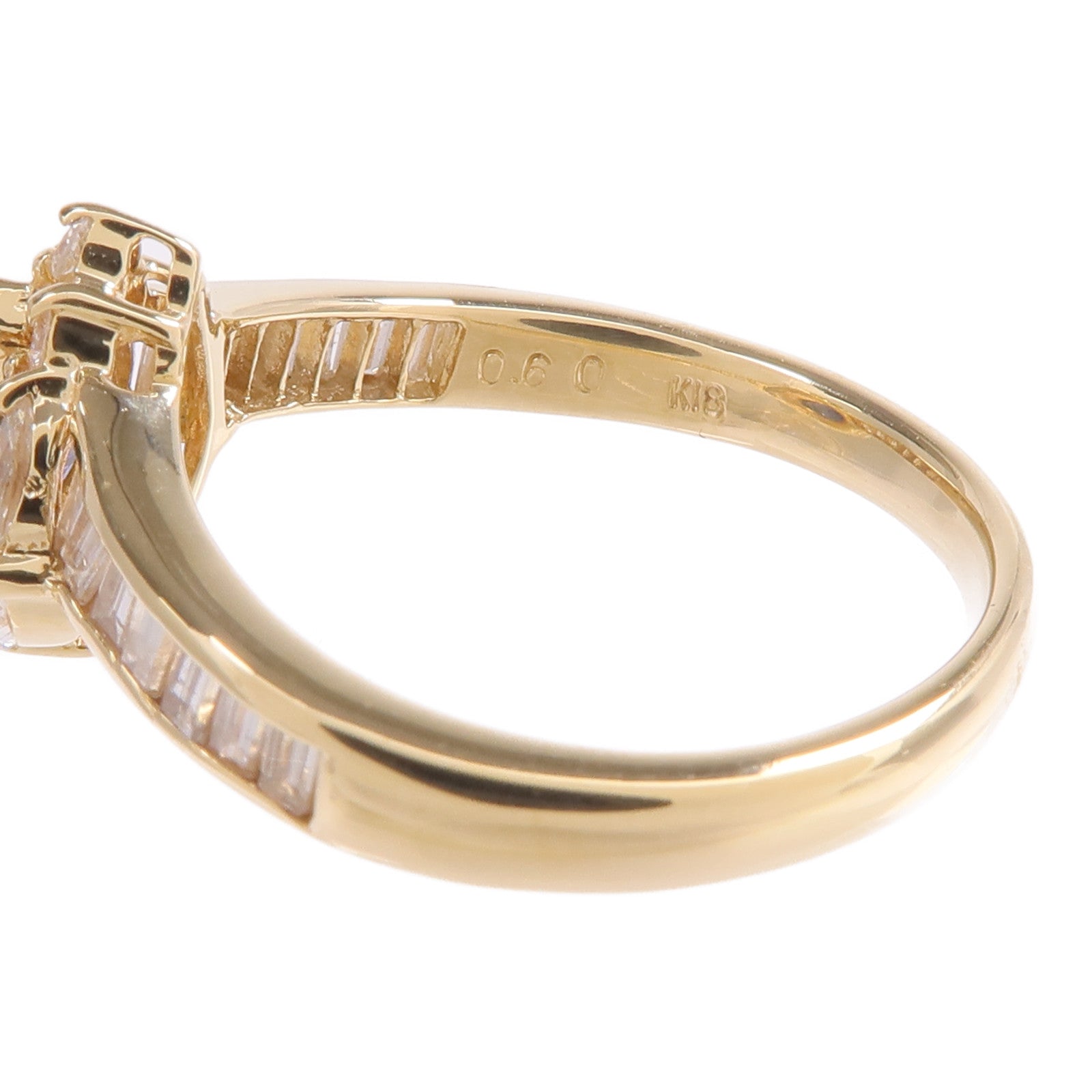 JEWELRY 18K黃金Sapphire Diamond Ring藍寶石/鑽石戒指US#6.25