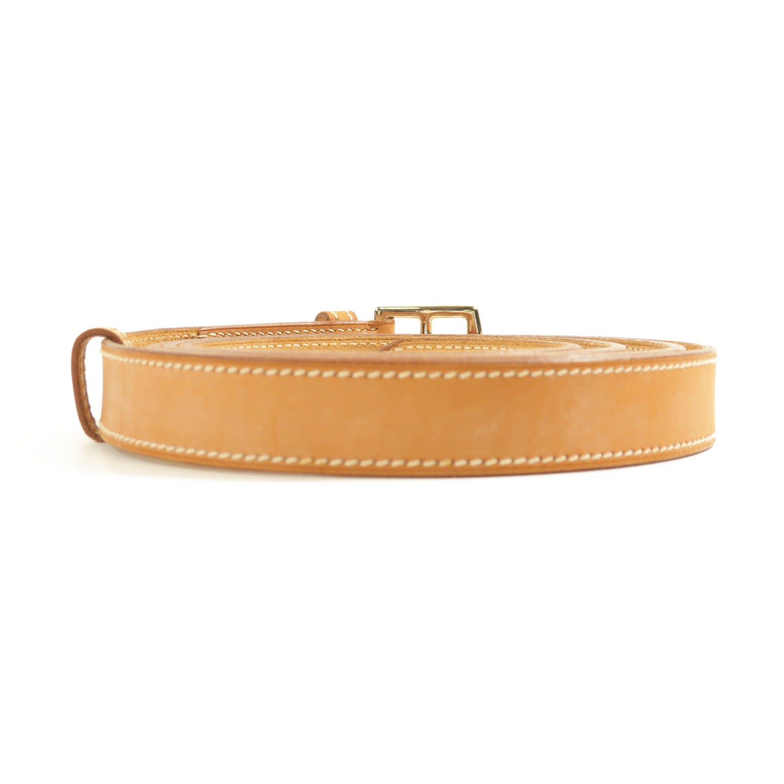 HERMES 【激減優惠】牛皮皮革Belt銀扣皮帶