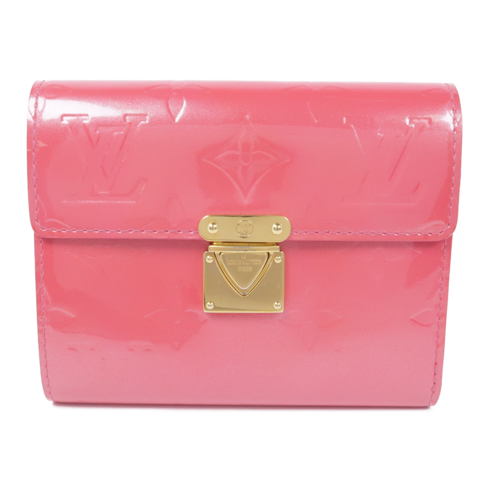 LOUIS VUITTON Monogram Vernis Wallet金扣錢包